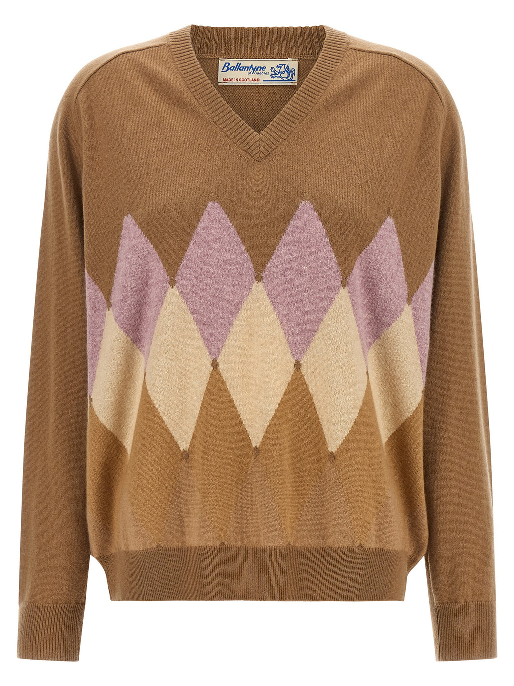 Ballantyne Beige Cashmere Cardigan