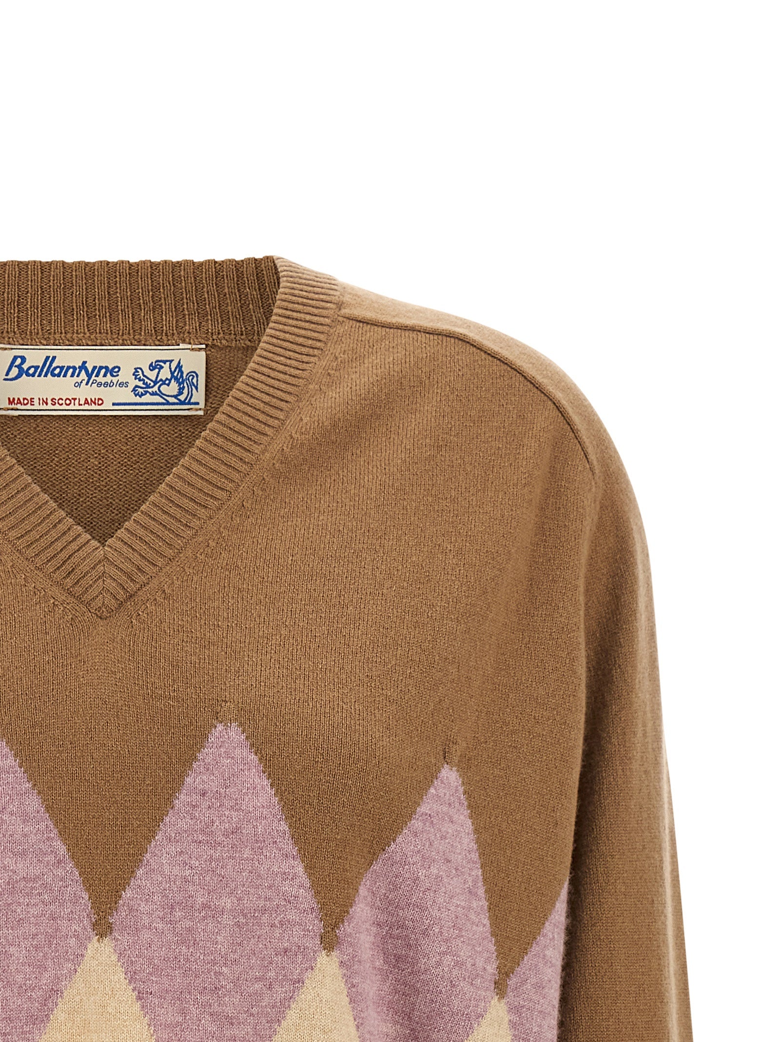 Ballantyne Beige Cashmere Cardigan