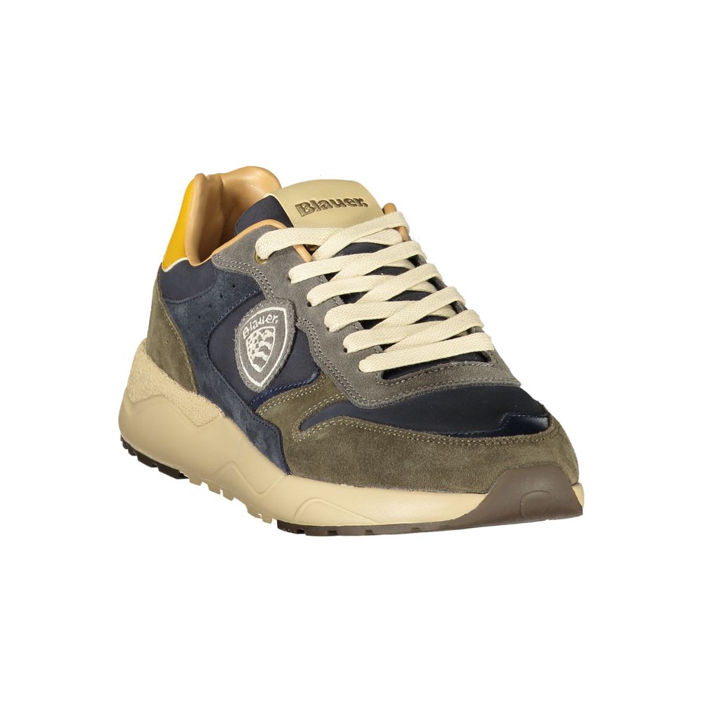 Blauer Green Polyester Athletic Sneakers
