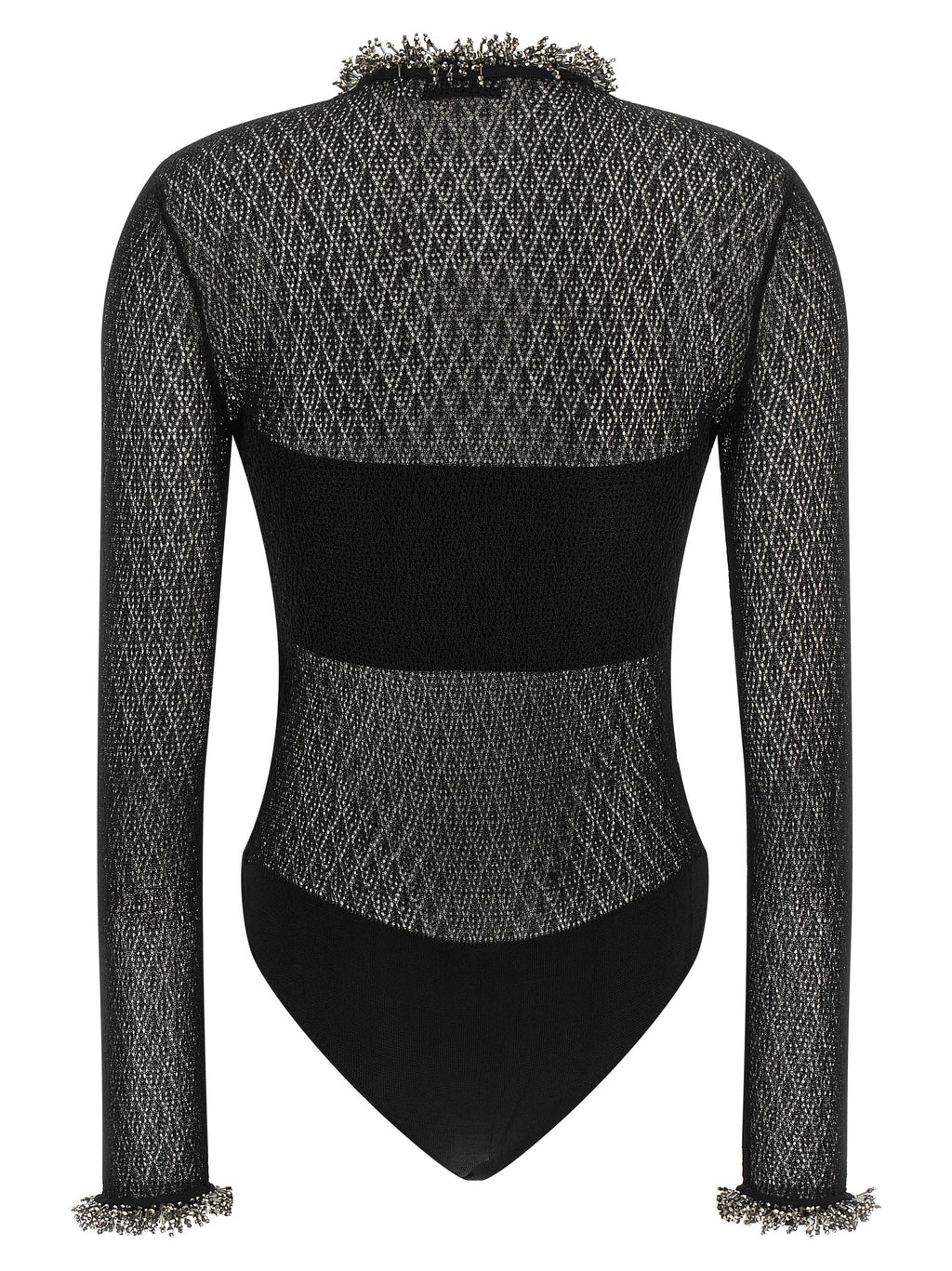 Self-Portrait Black Viscose Tank Tops
