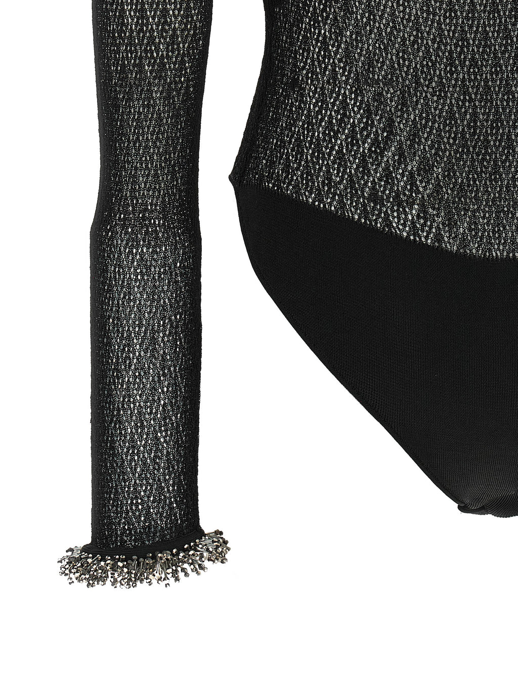Self-Portrait Black Viscose Tank Tops
