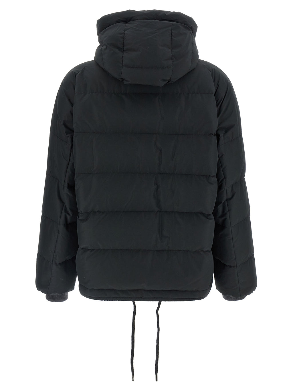 Brunello Cucinelli Black Cotton Full-Length Jacket
