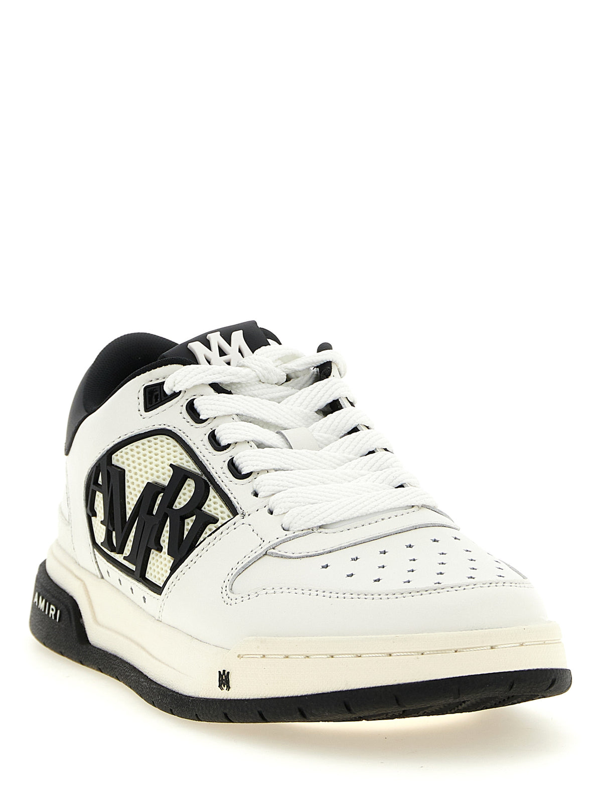 Amiri Low-Top-Sneakers aus zweifarbigem Kalbsleder