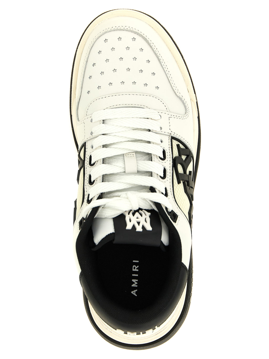 Amiri Low-Top-Sneakers aus zweifarbigem Kalbsleder