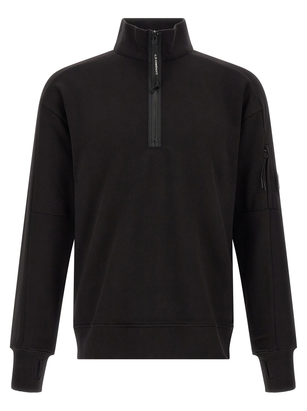 C.P. Company Black Cotton Sweatshirt
