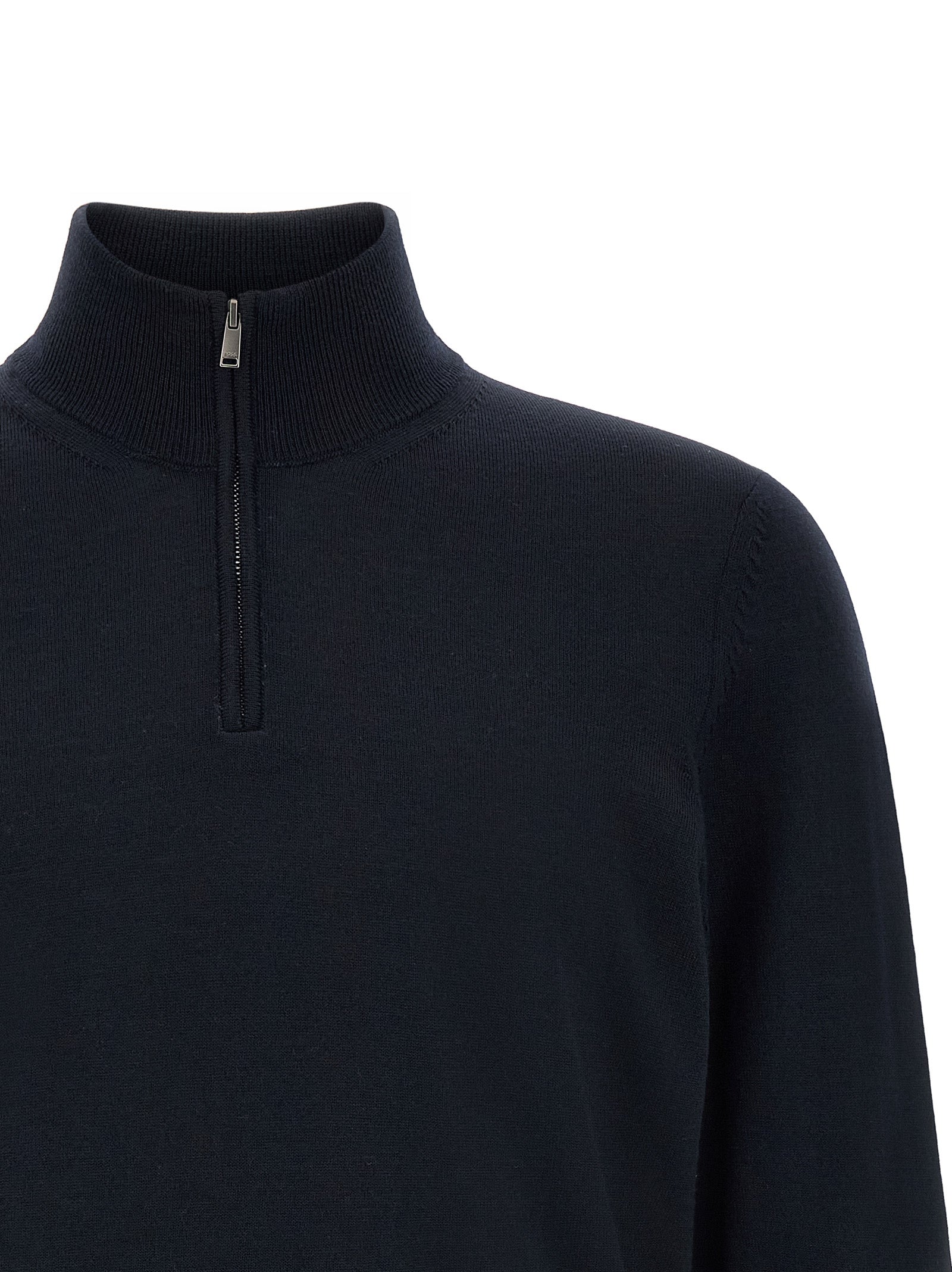 Hugo Boss Blue Virgin Wool Cardigan