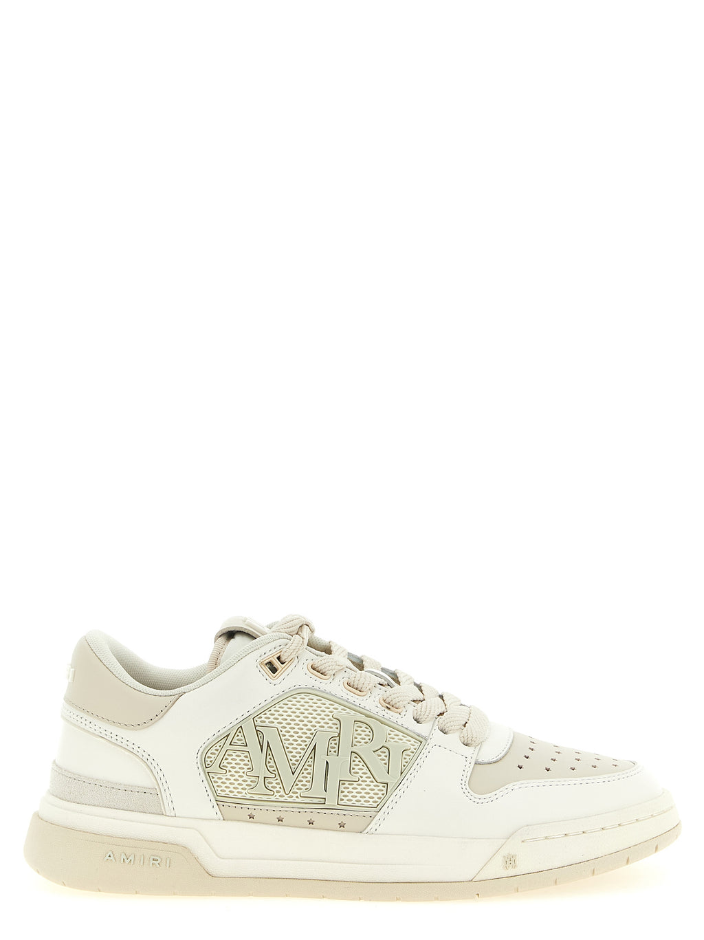 Amiri White Calfskin Low Top Sneakers