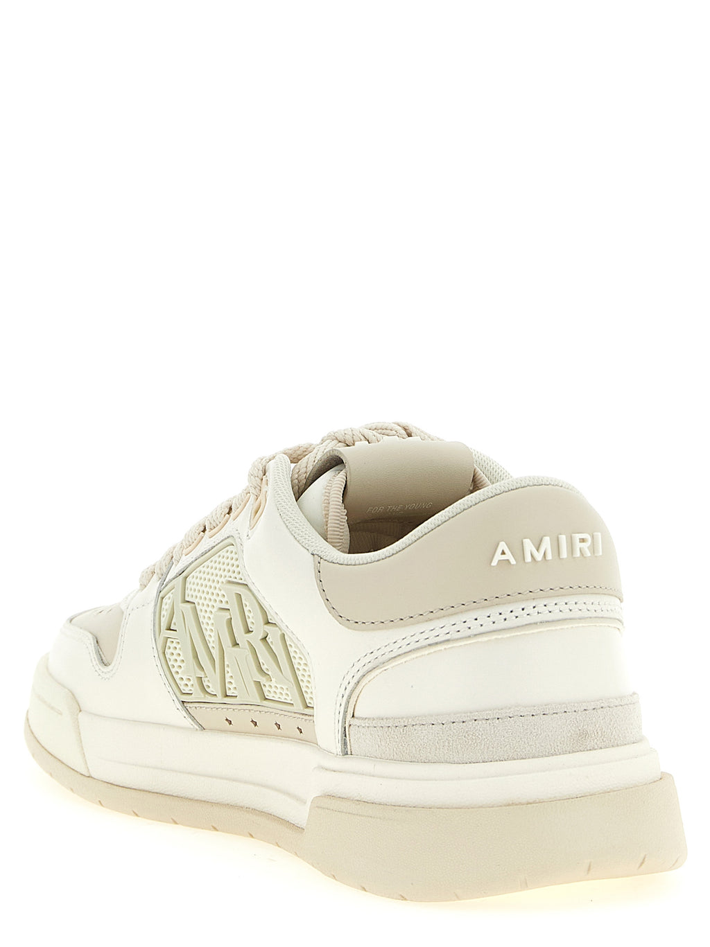 Amiri White Calfskin Low Top Sneakers