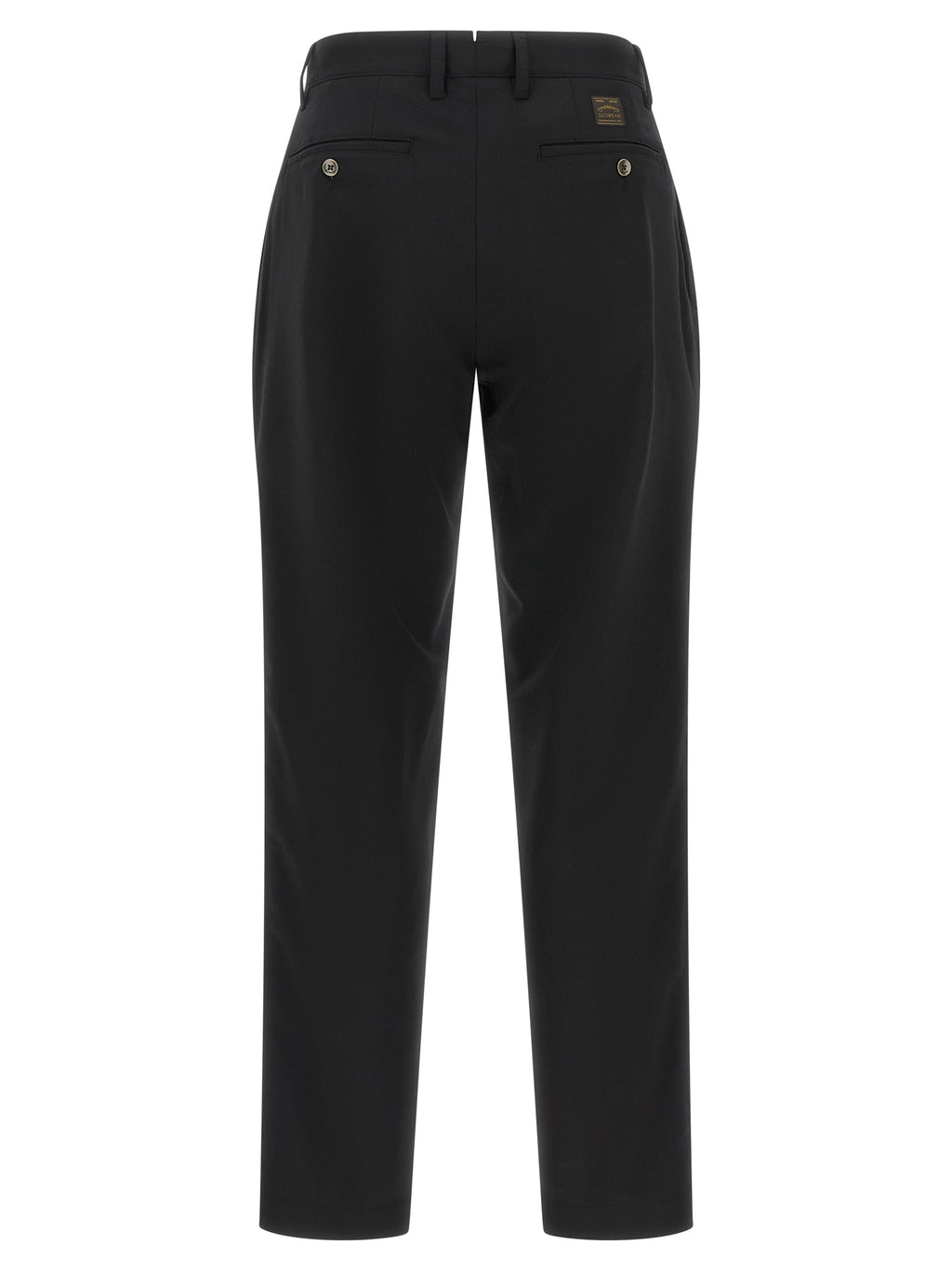 Incotex Black Polyester Dress Pants