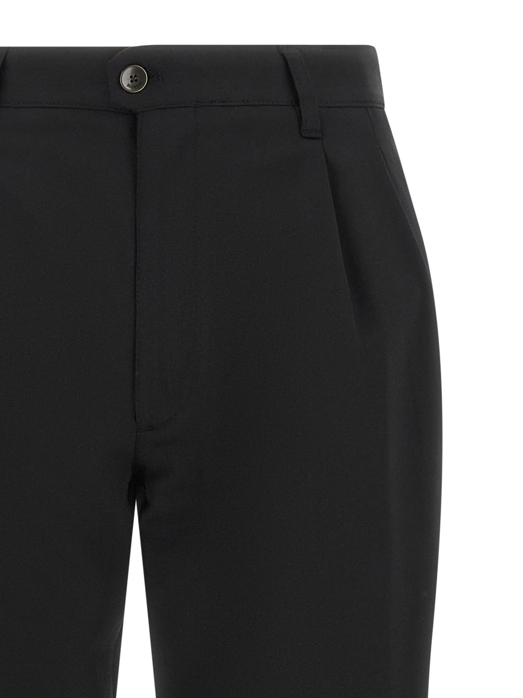 Incotex Black Polyester Dress Pants