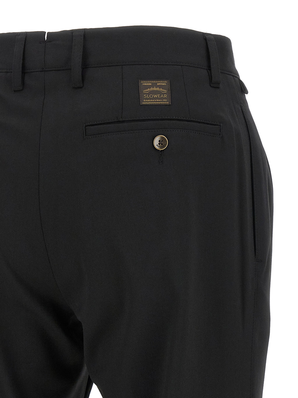 Incotex Black Polyester Dress Pants