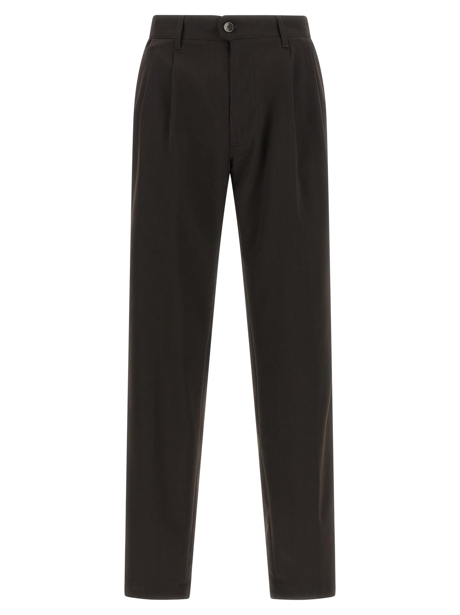 Incotex Brown Polyester Dress Pants