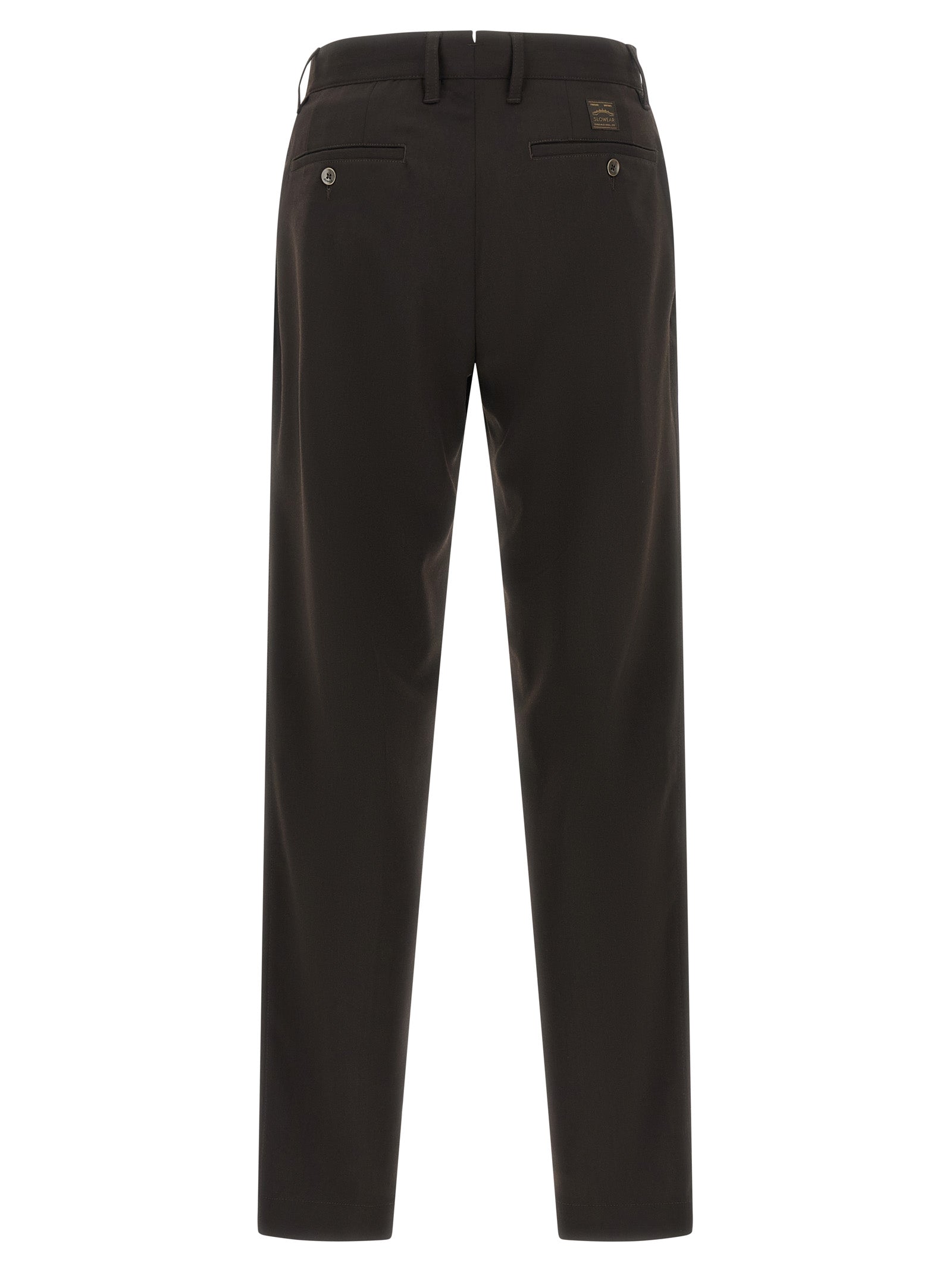 Incotex Brown Polyester Dress Pants
