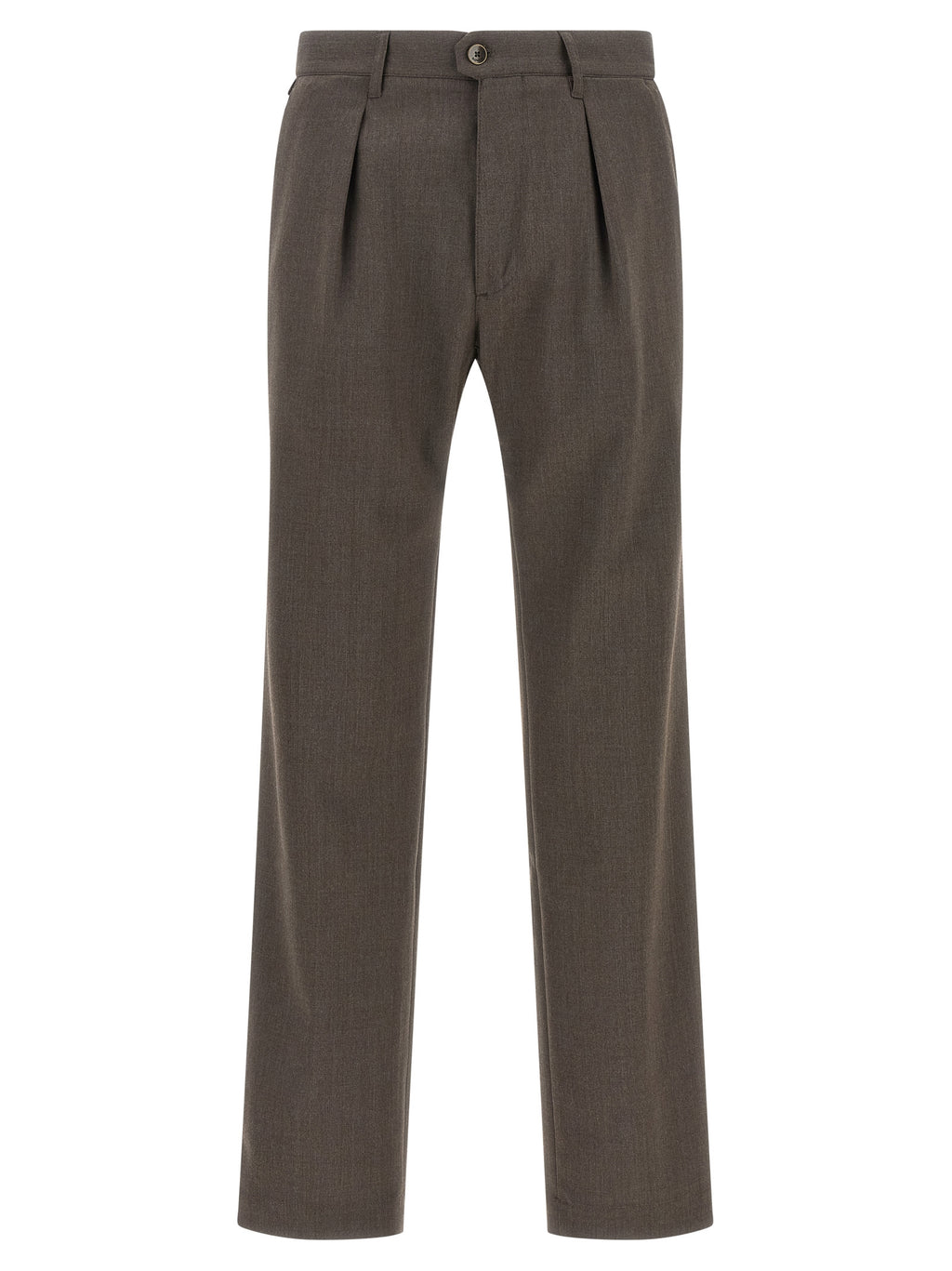 Incotex Brown Polyester Dress Pants