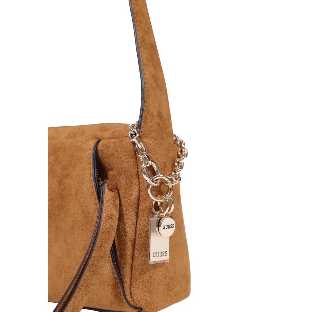 Guess Brown Polyester Handbag