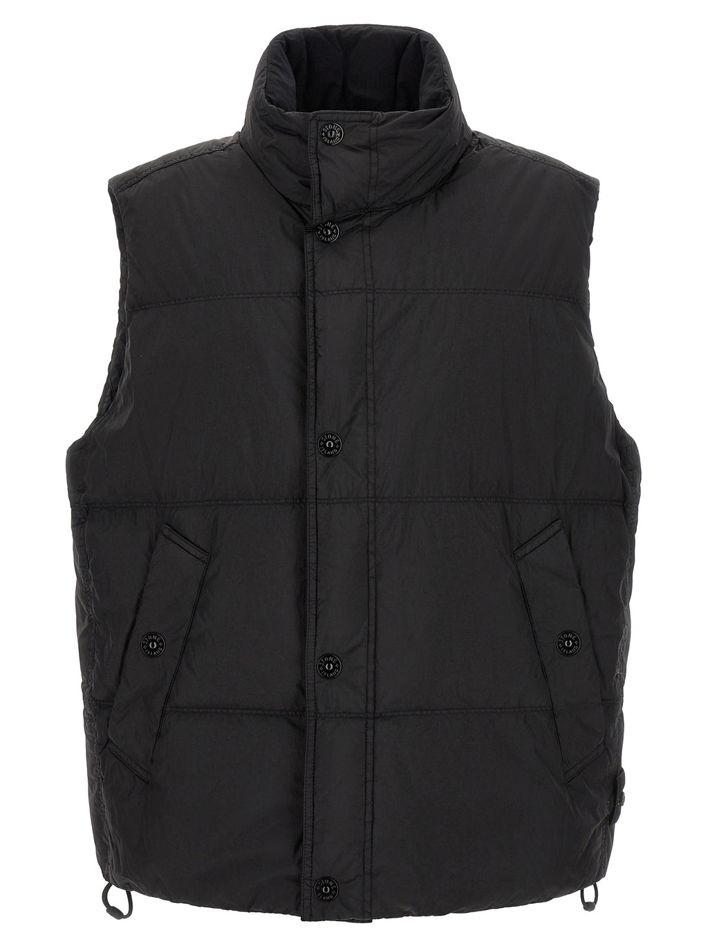 Stone Island Black Polyamide Sleeveless Jacket