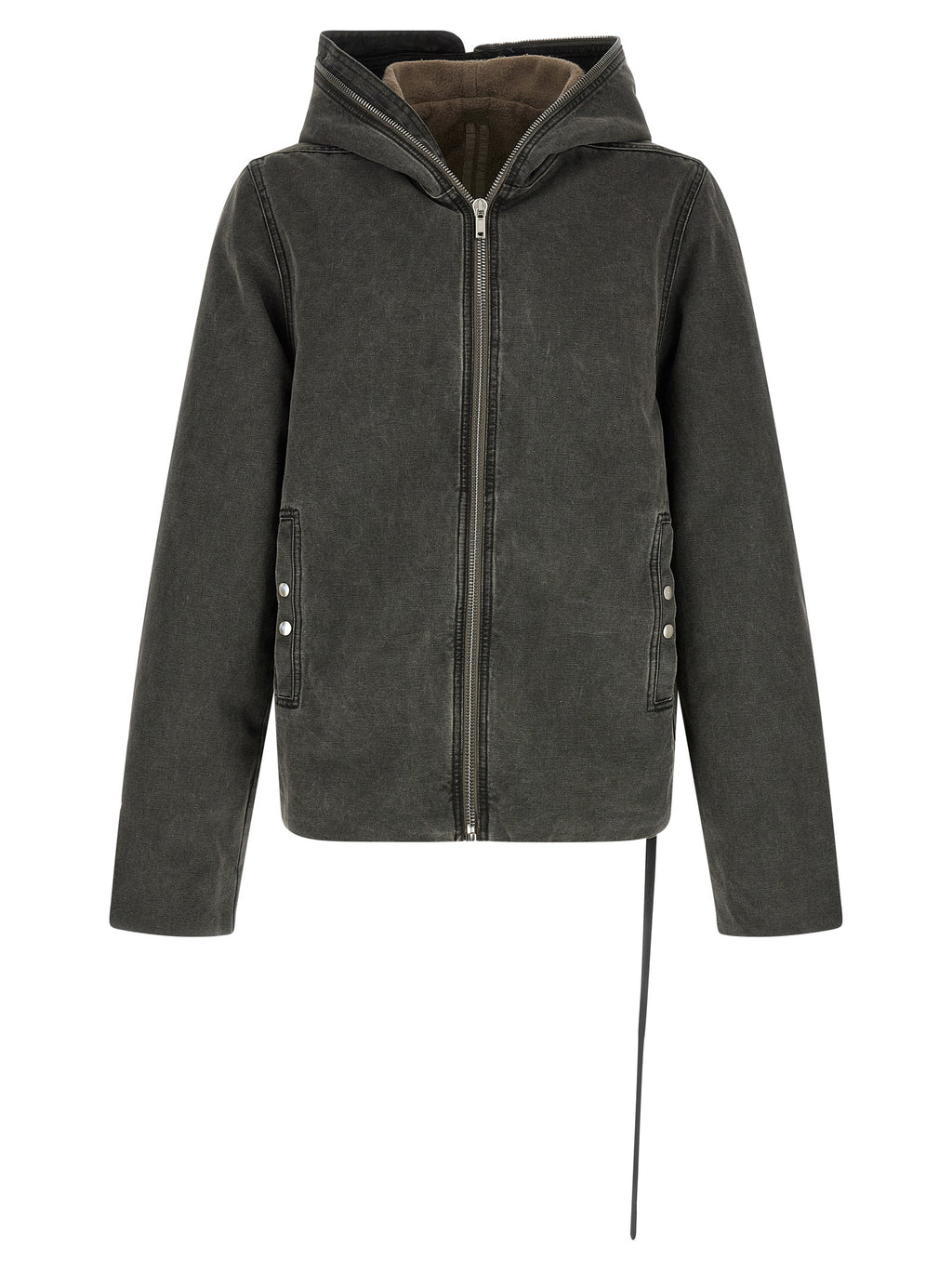 DRKSHDW Gray Cotton Full-Length Jacket