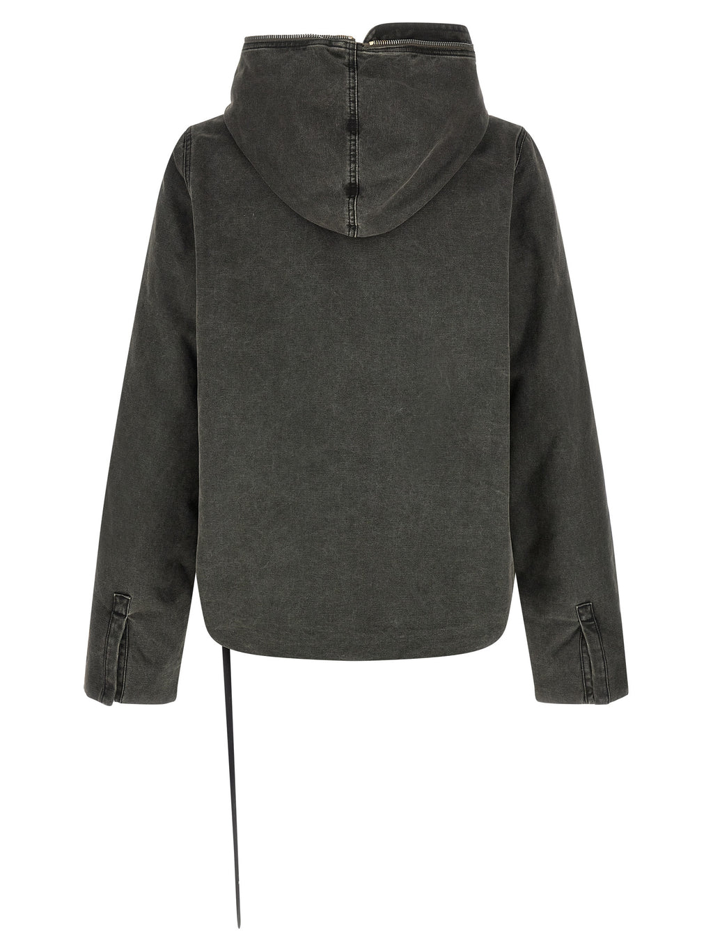 DRKSHDW Gray Cotton Full-Length Jacket