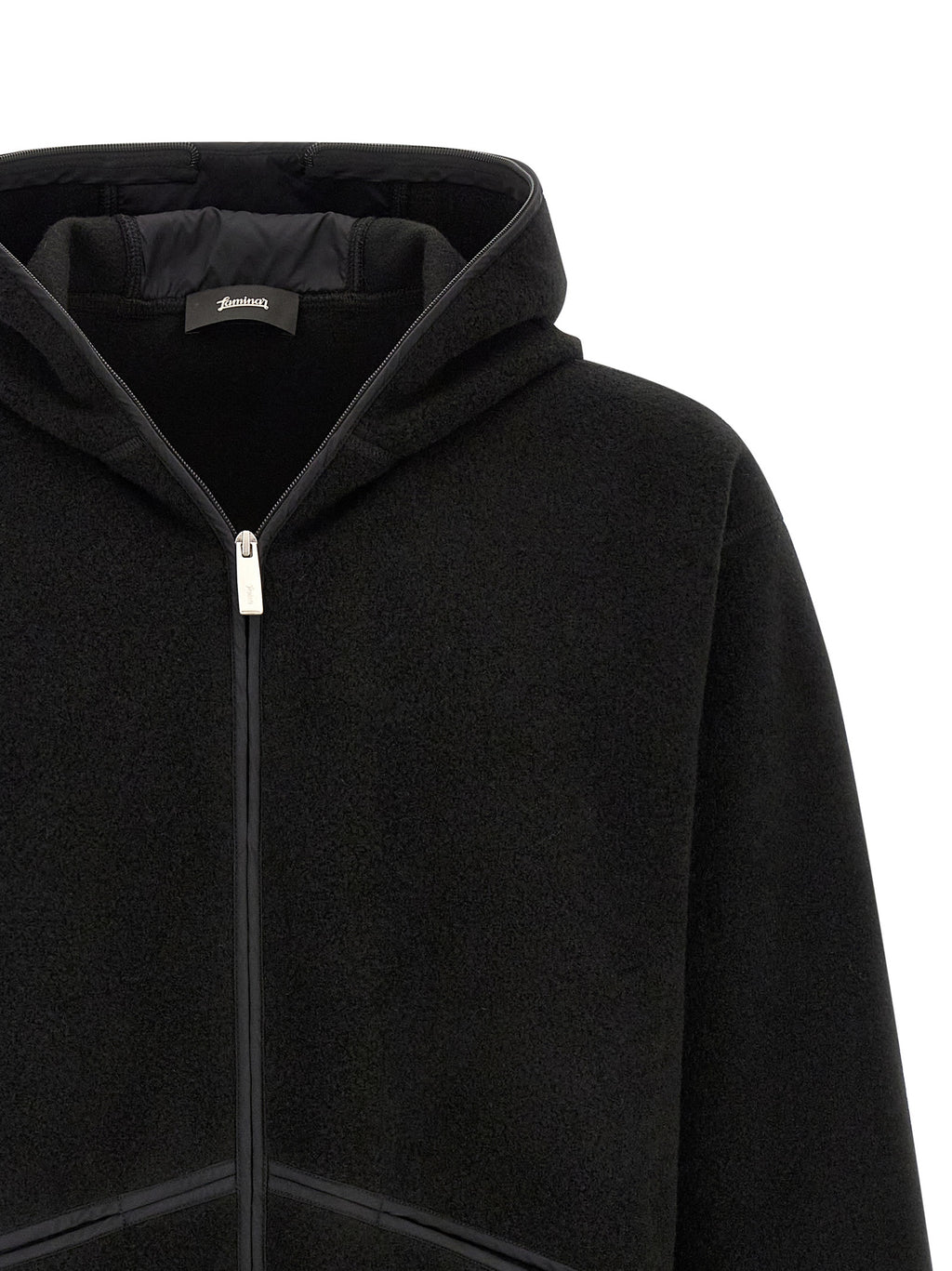 LAMINAR Black Polyester Shell Jacket