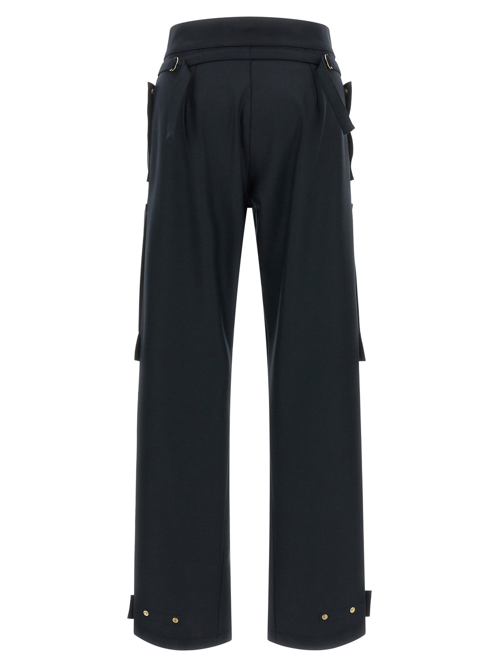 Darkpark Blue Polyester Cargo Pants
