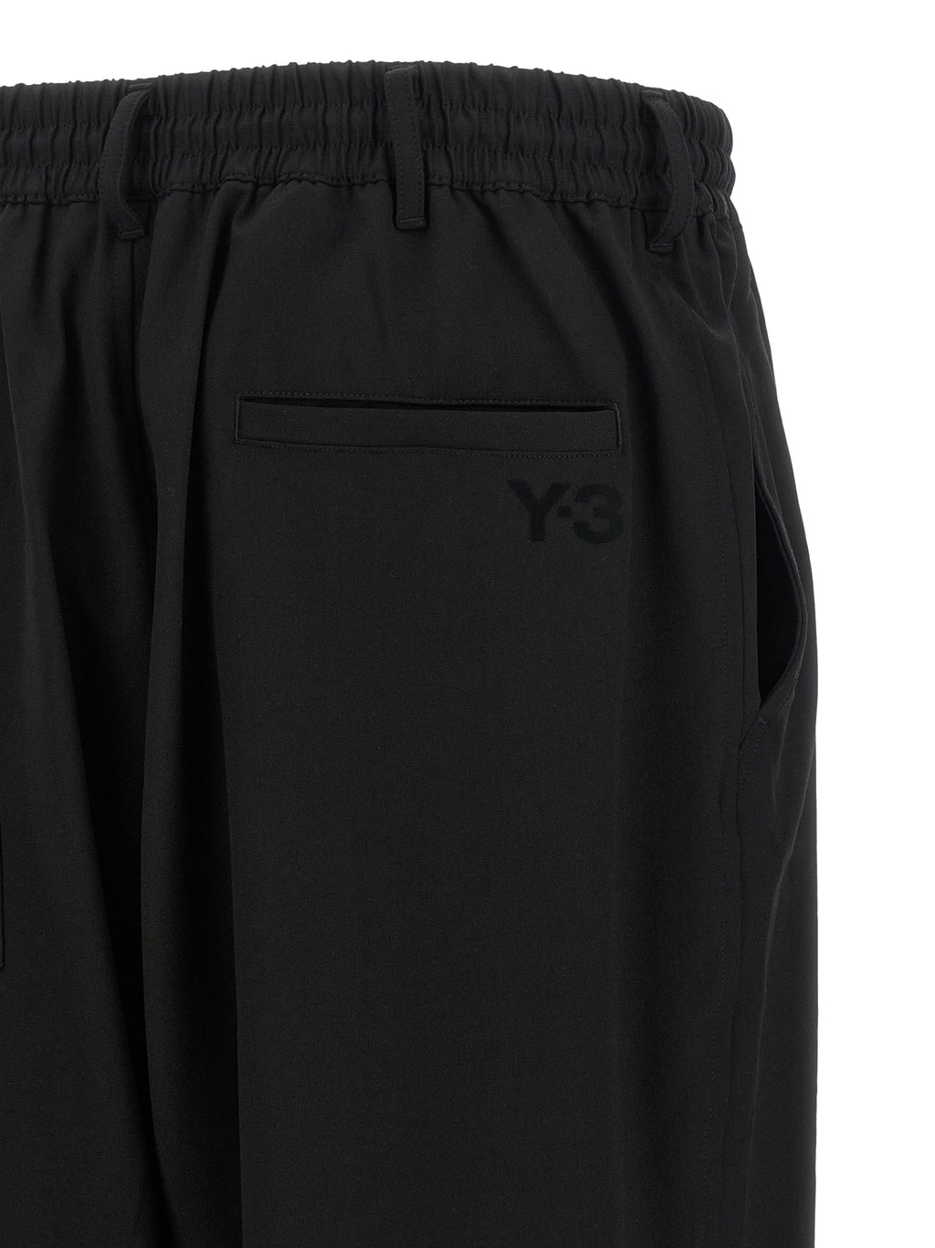 Y-3 Black Wool Casual Pants