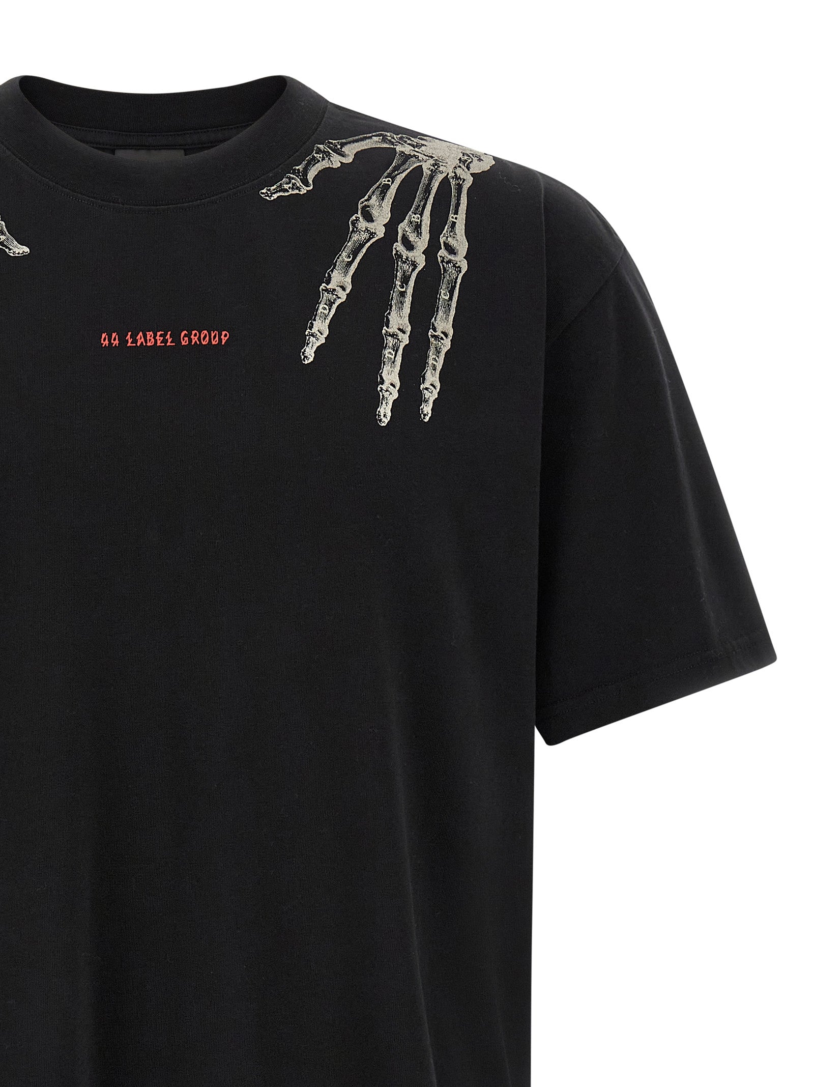 44 Label Group Black Cotton T-Shirt