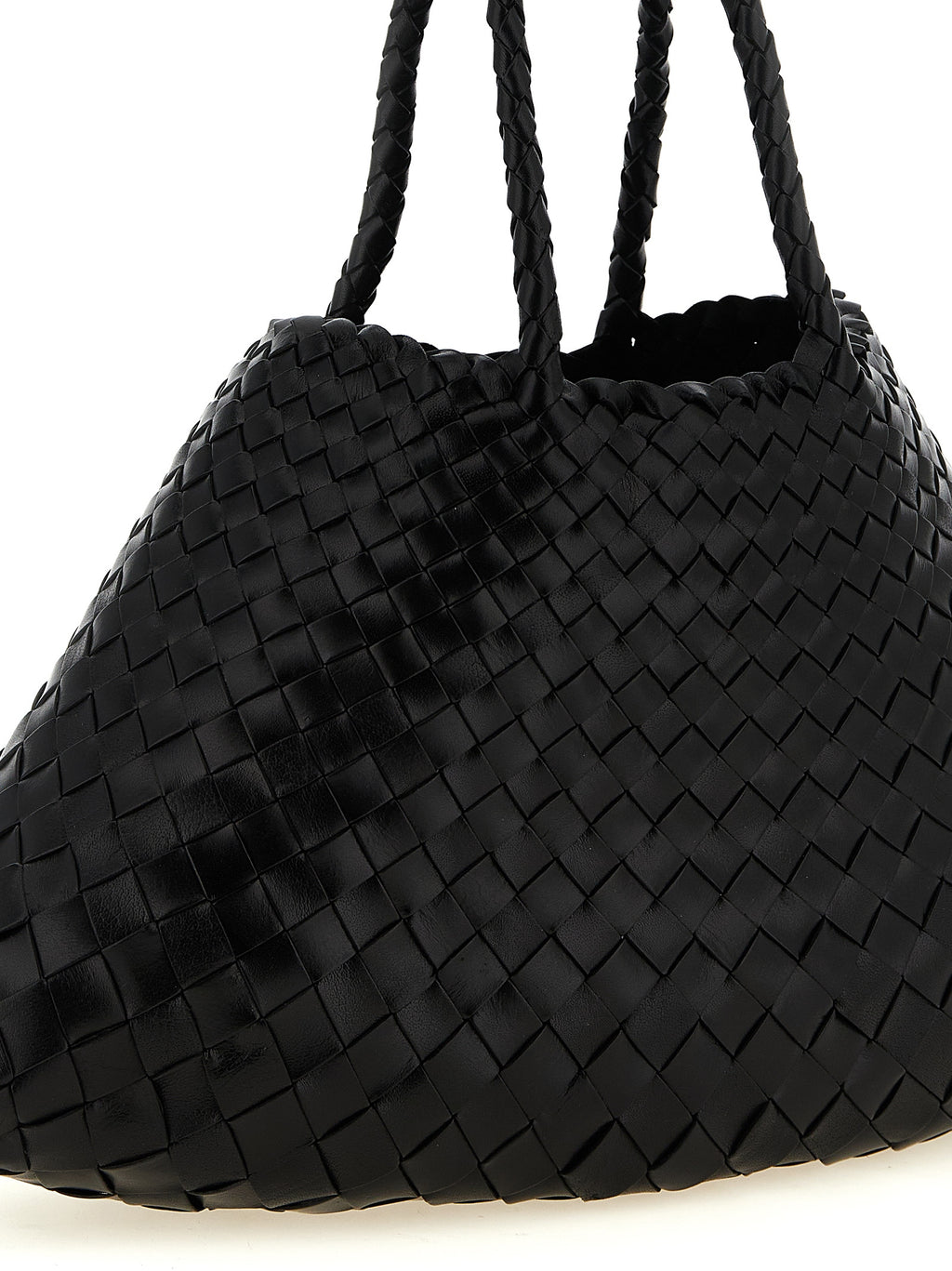 Dragon Diffusion Schwarze Kalbsleder-Handtasche