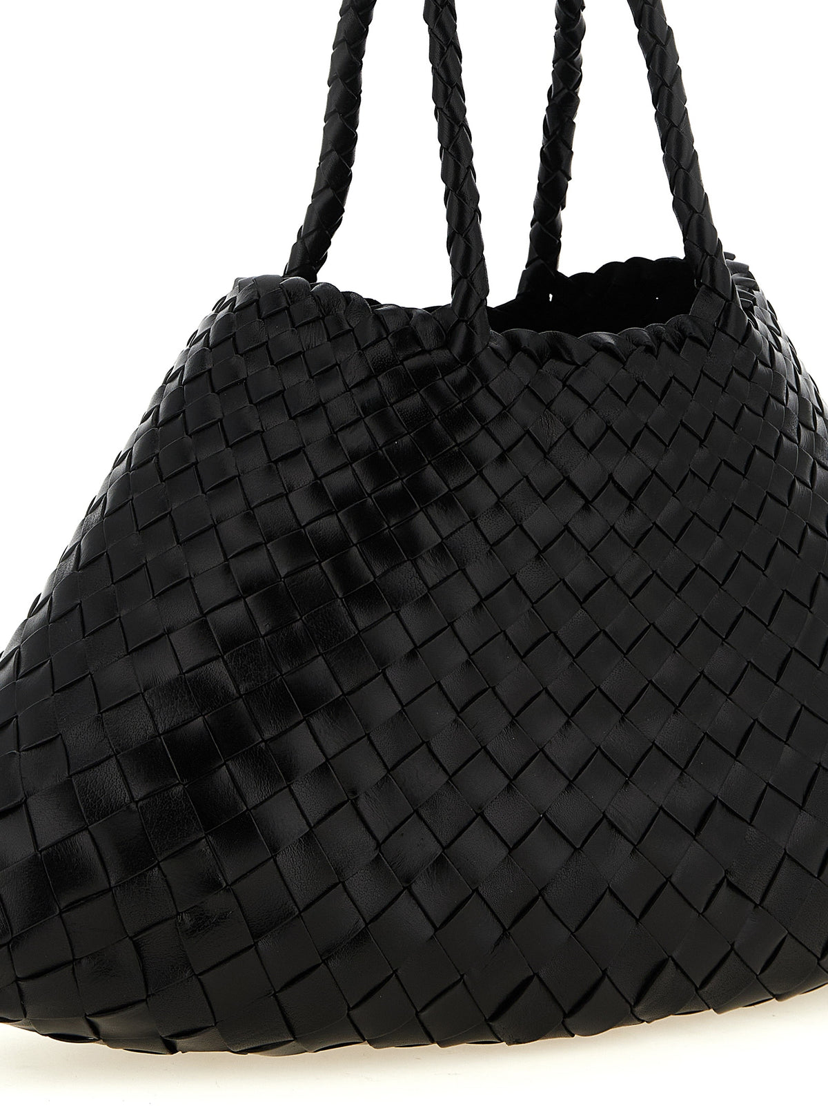 Dragon Diffusion Schwarze Kalbsleder-Handtasche