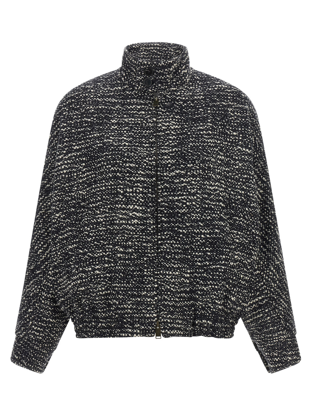 Darkpark White Virgin Wool Bomber