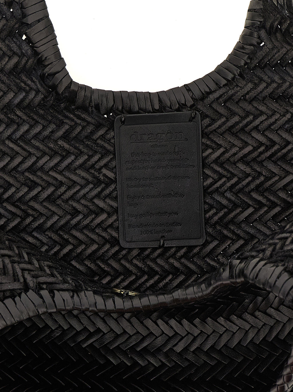 Dragon Diffusion Black Cowhide Shoulder Bag