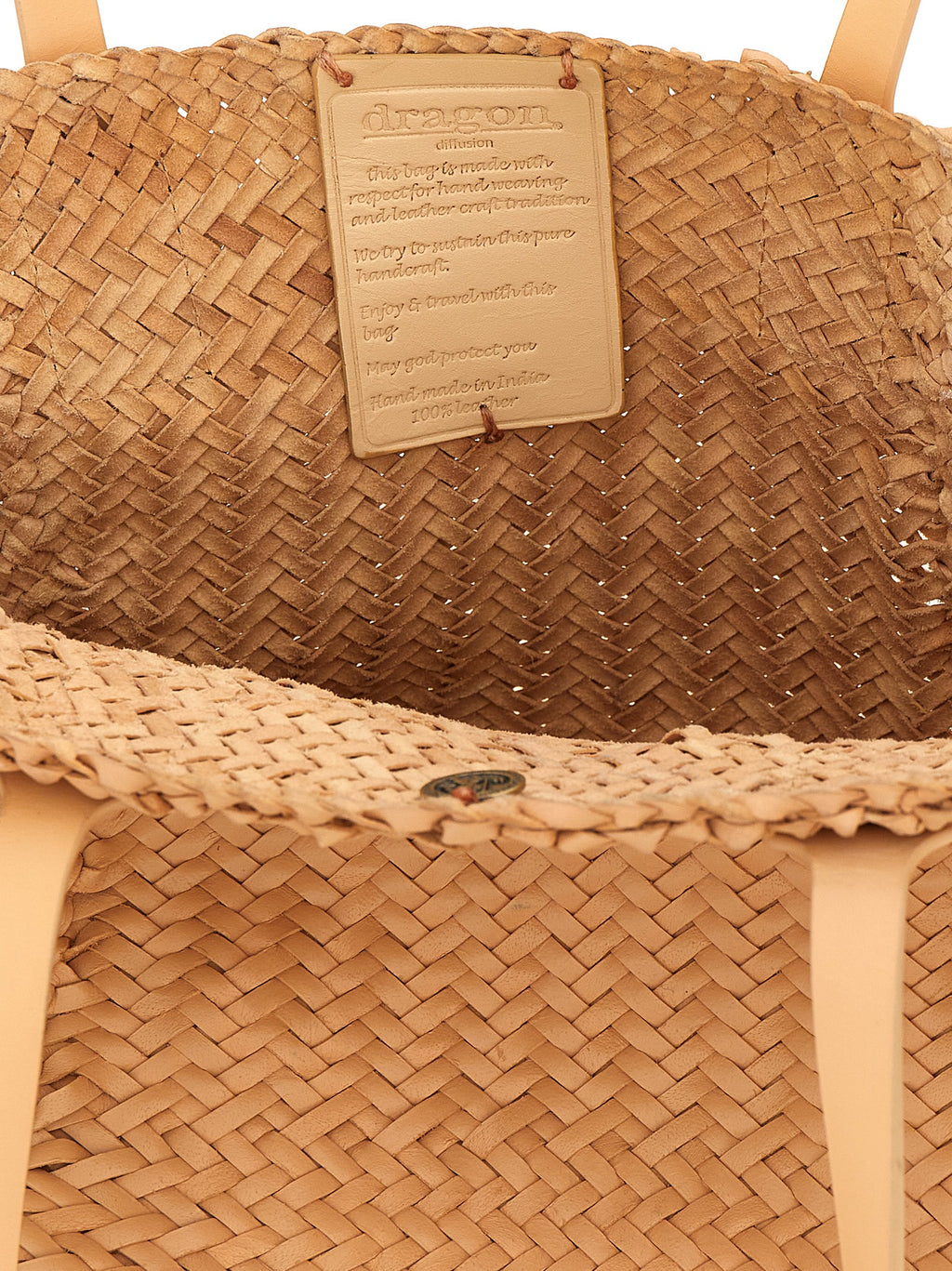 Dragon Diffusion Beige Calfskin Handbag