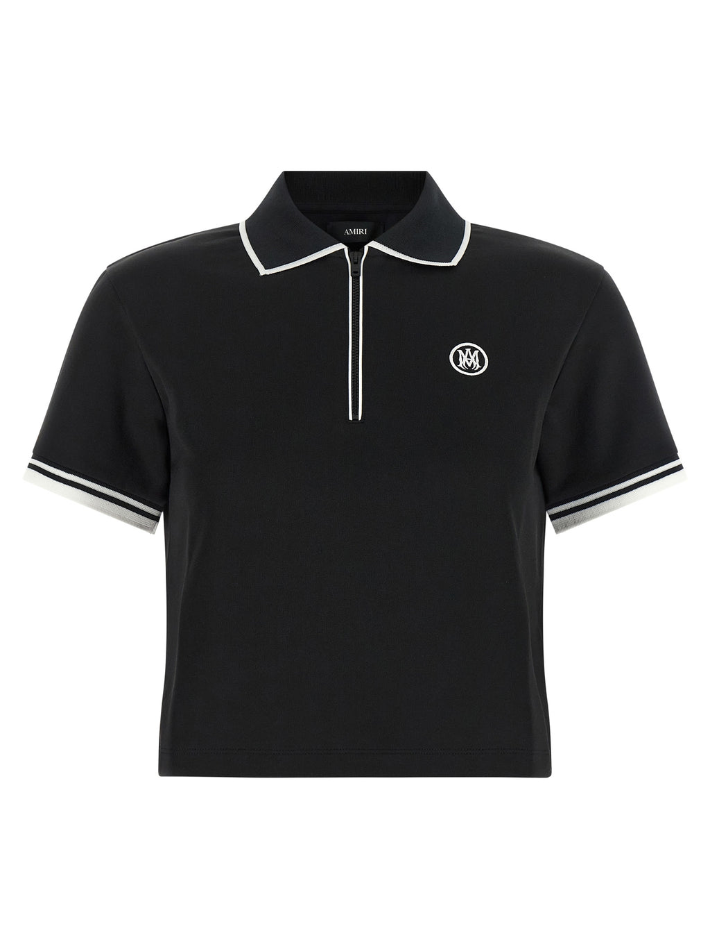 Amiri Black Polyester Polo Shirt