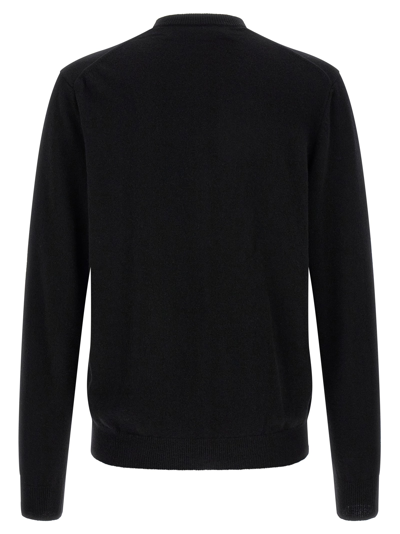 Comme Des Garçons Play Black Wool Cardigan