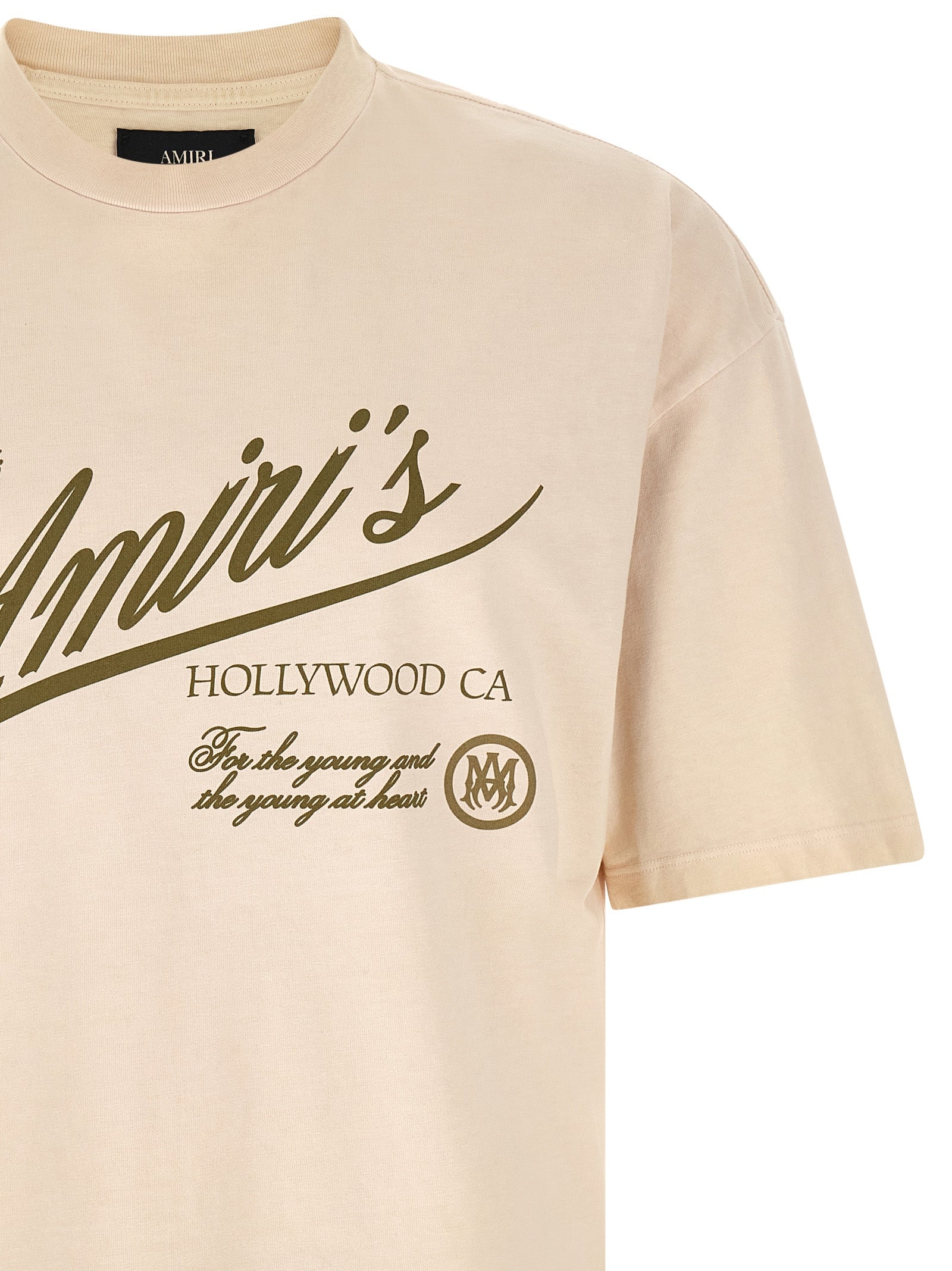 Amiri Beige Cotton T-Shirt