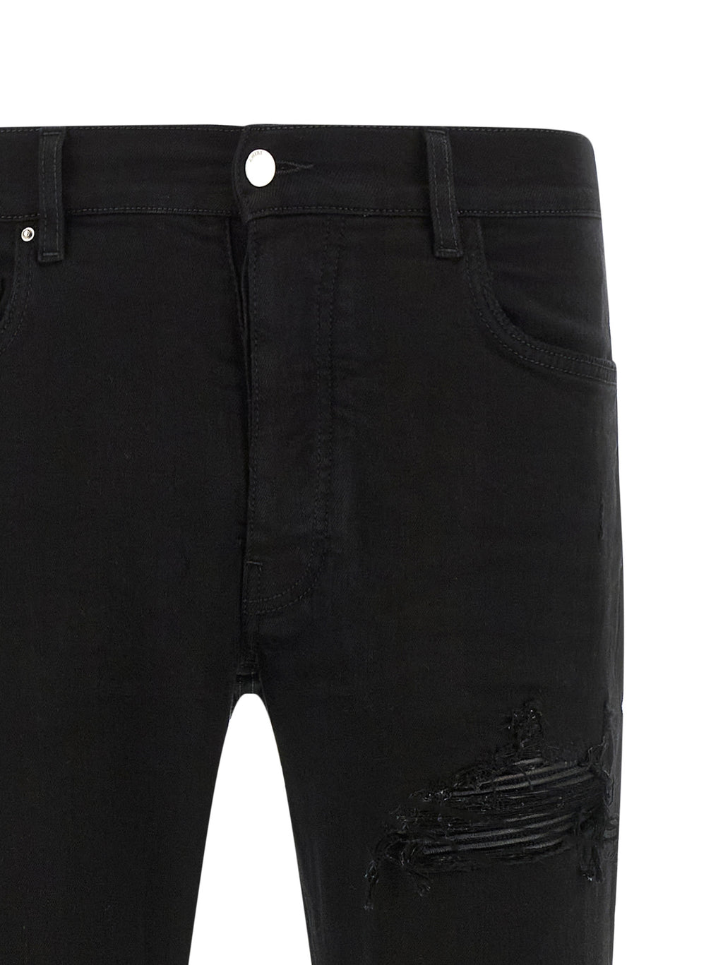 Amiri Black Cotton Slim Fit Jeans