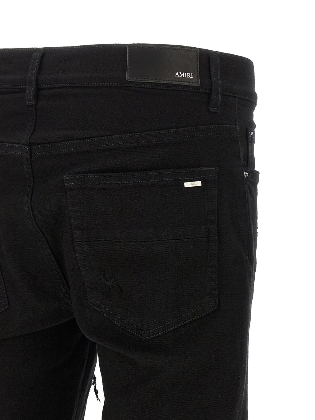 Amiri Black Cotton Slim Fit Jeans