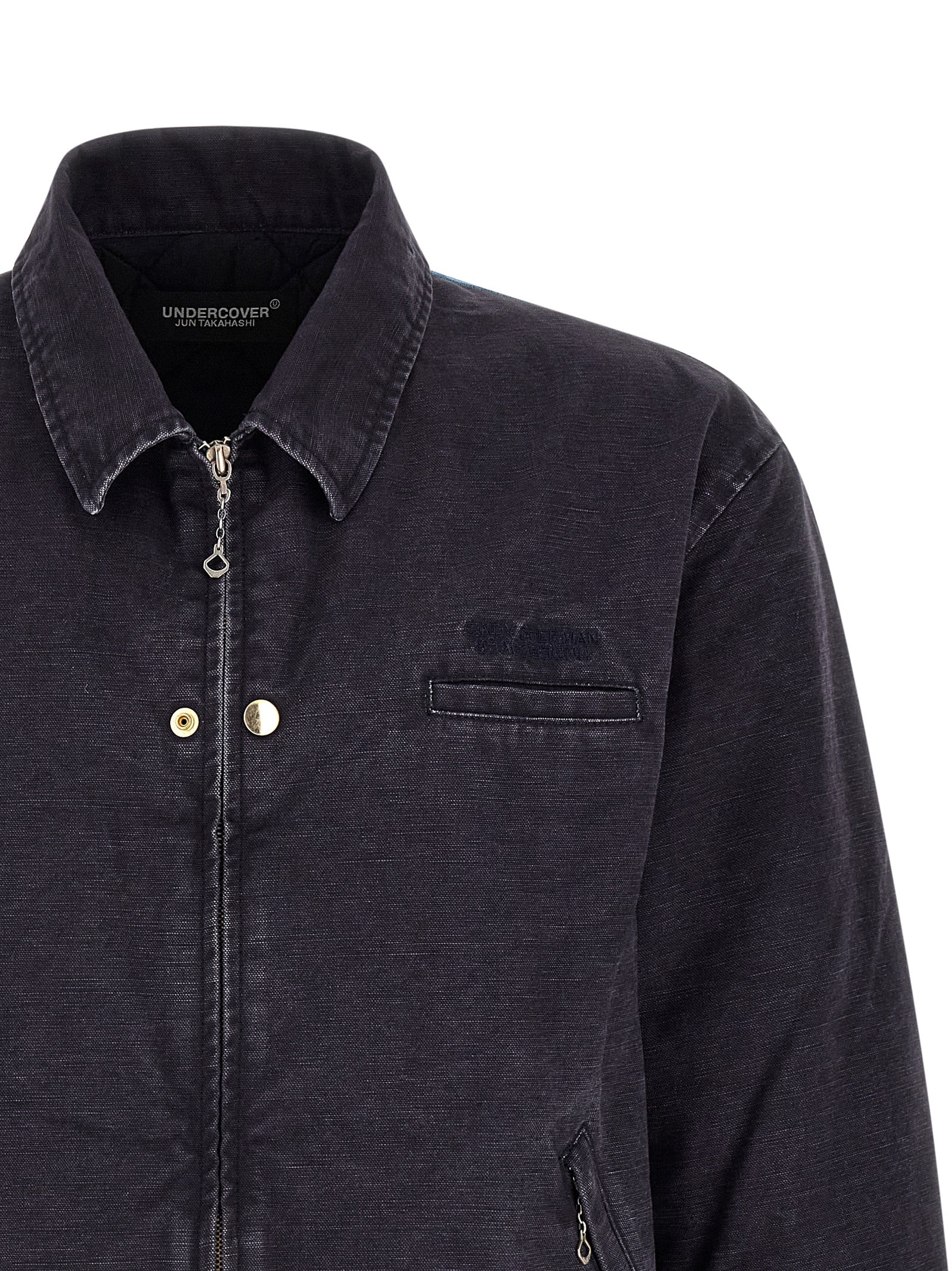 Undercover Blue Cotton Full-Length Jacket