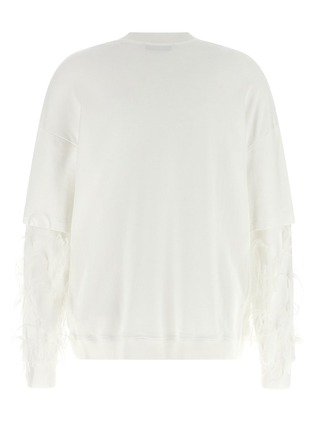 Darkpark White Cotton Sweatshirt