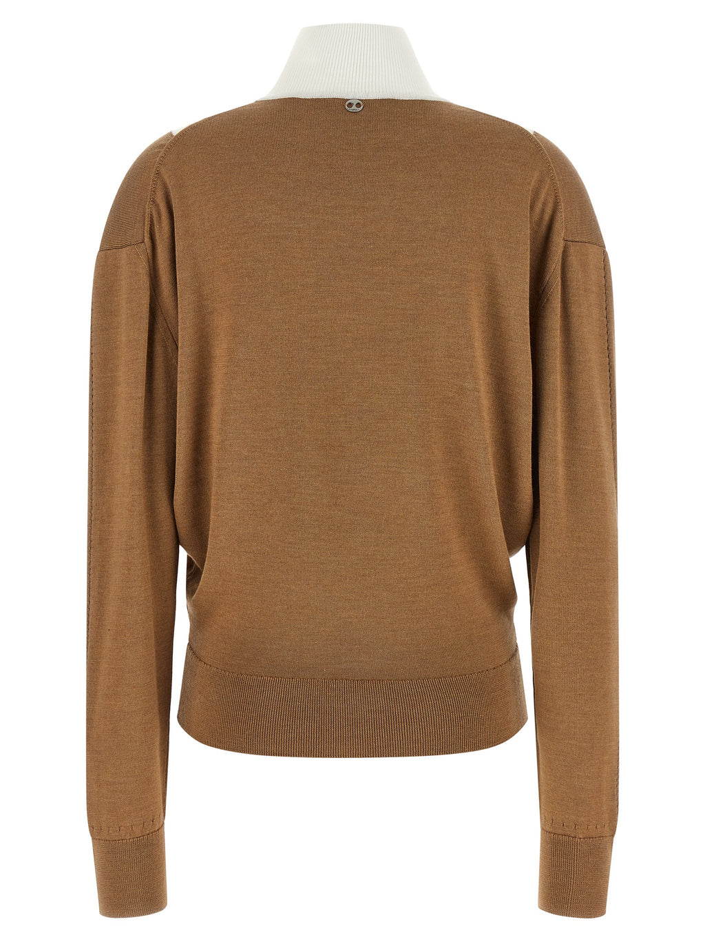 Paco Rabanne Beige Virgin Wool Cardigan