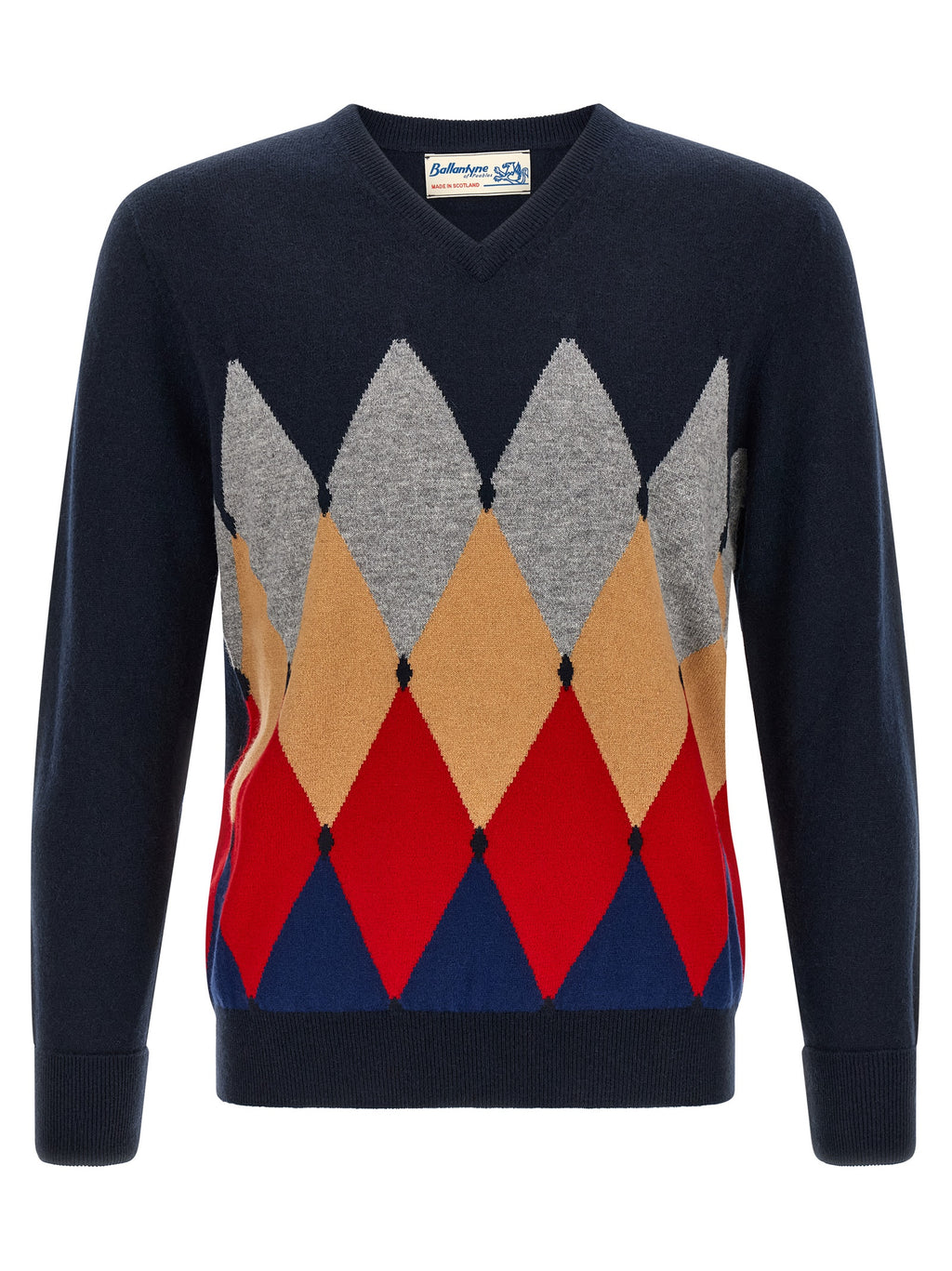 Ballantyne Blue Cashmere Cardigan