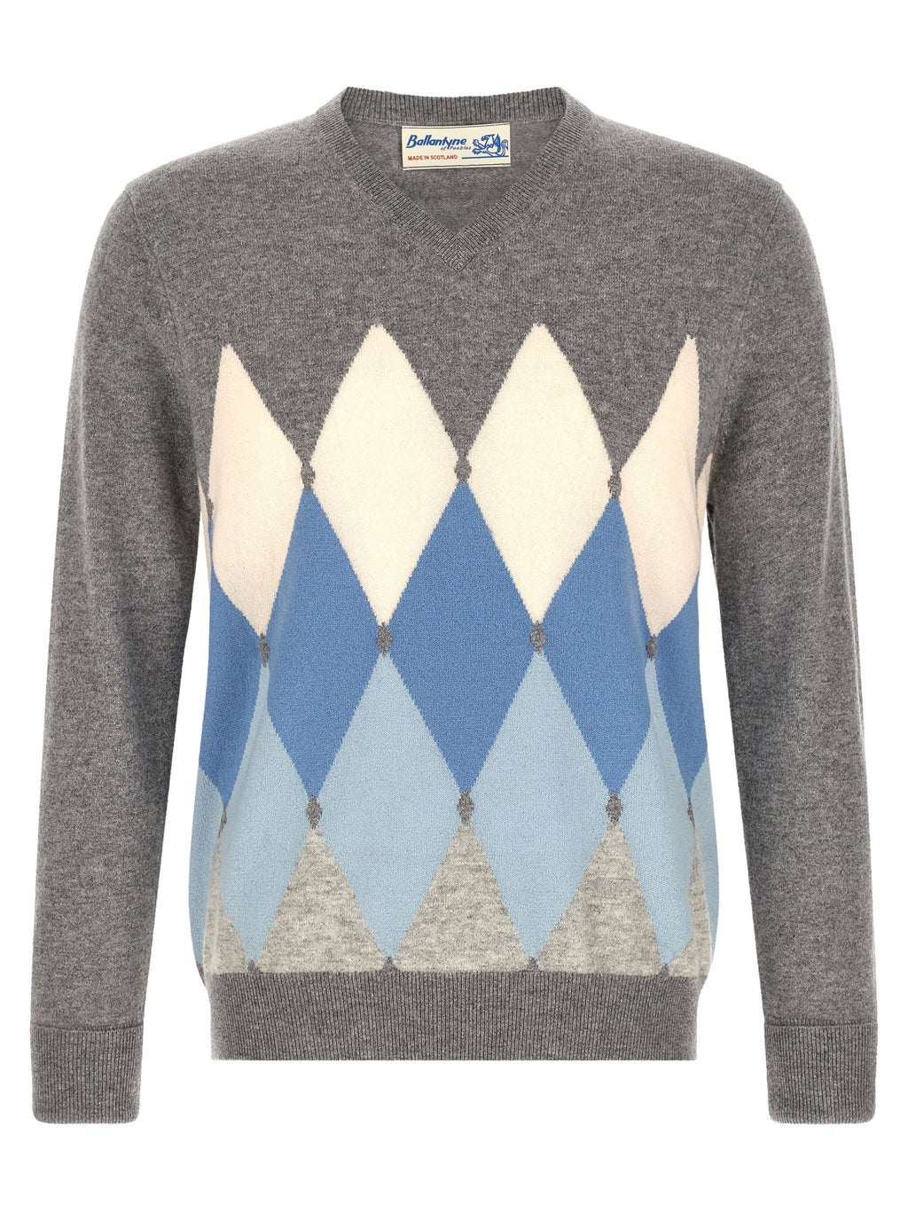 Ballantyne Gray Cashmere Cardigan