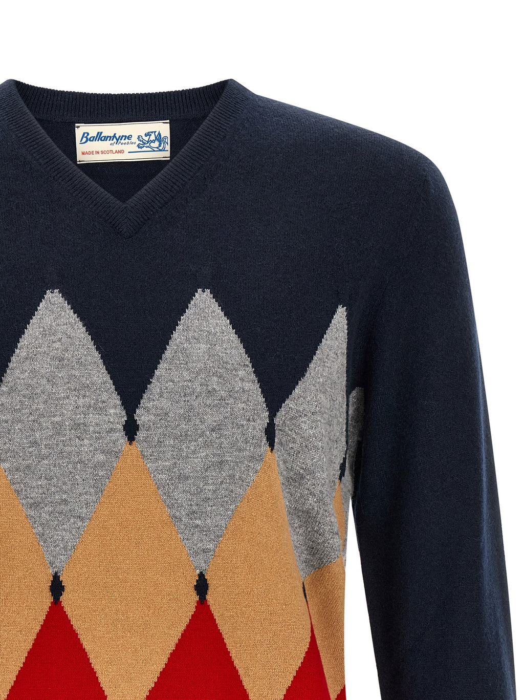 Ballantyne Blue Cashmere Cardigan