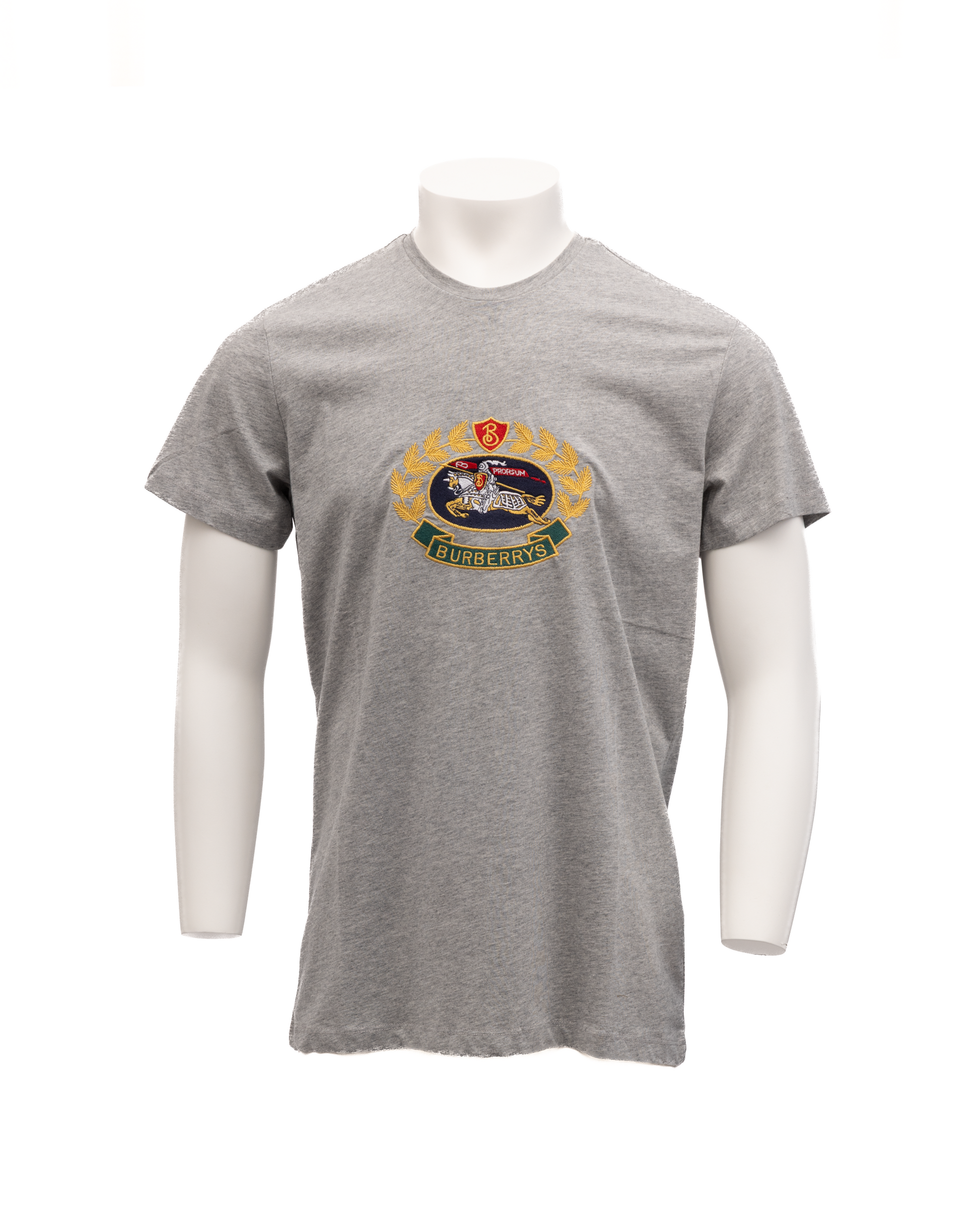 Burberry Grey Cotton T-Shirt