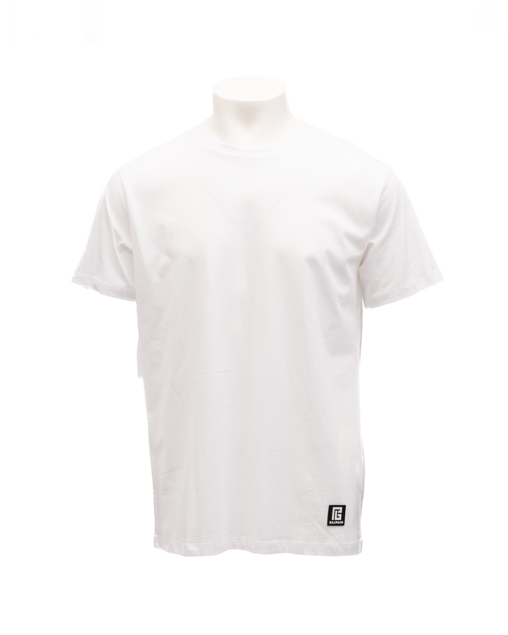Balmain T-Shirt aus weißer Baumwolle