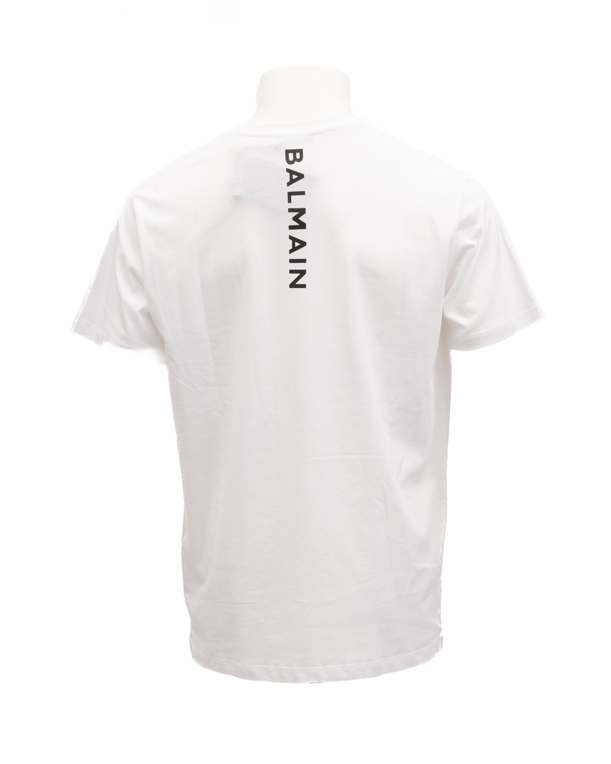 Balmain T-Shirt aus weißer Baumwolle