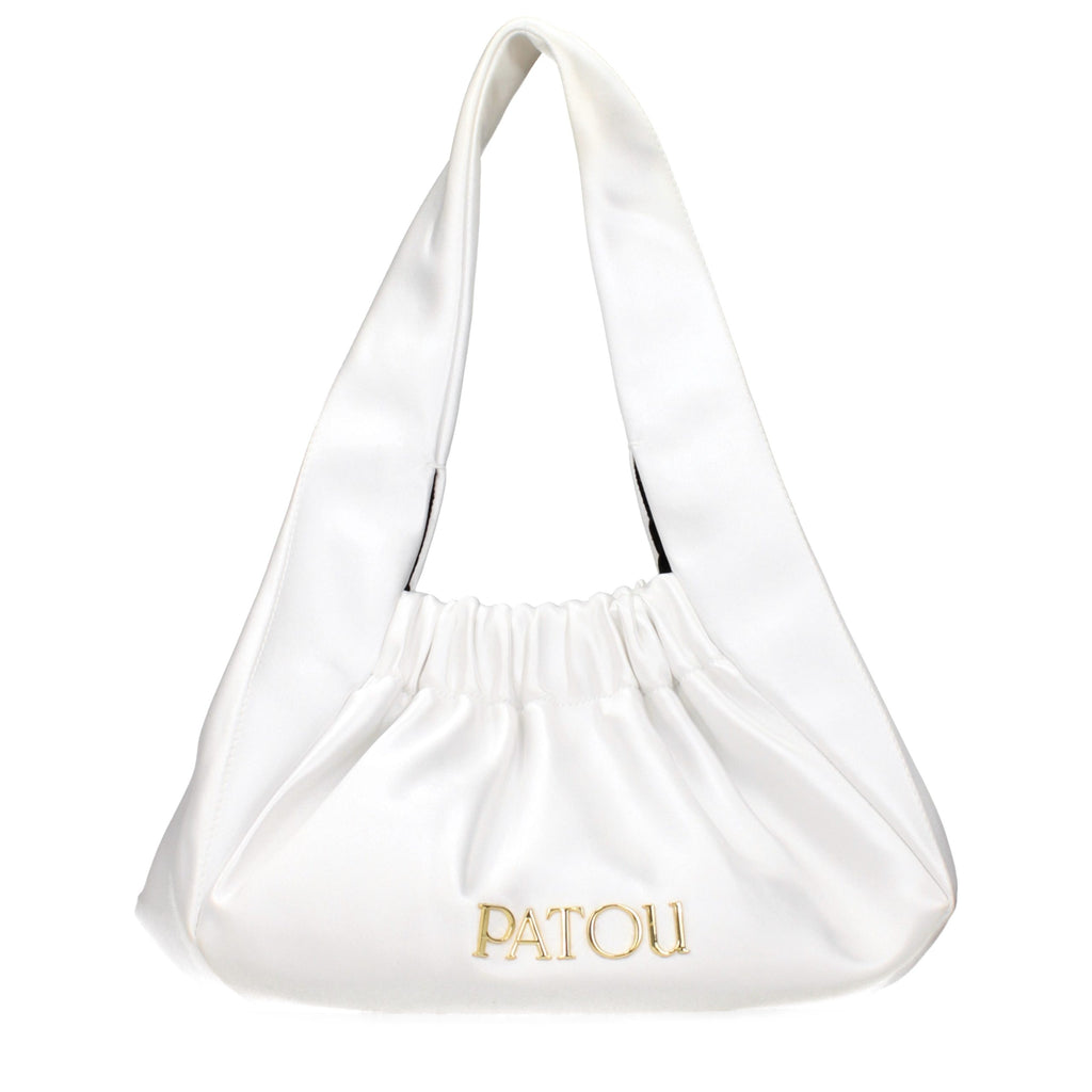 Patou White Fabric Handbag