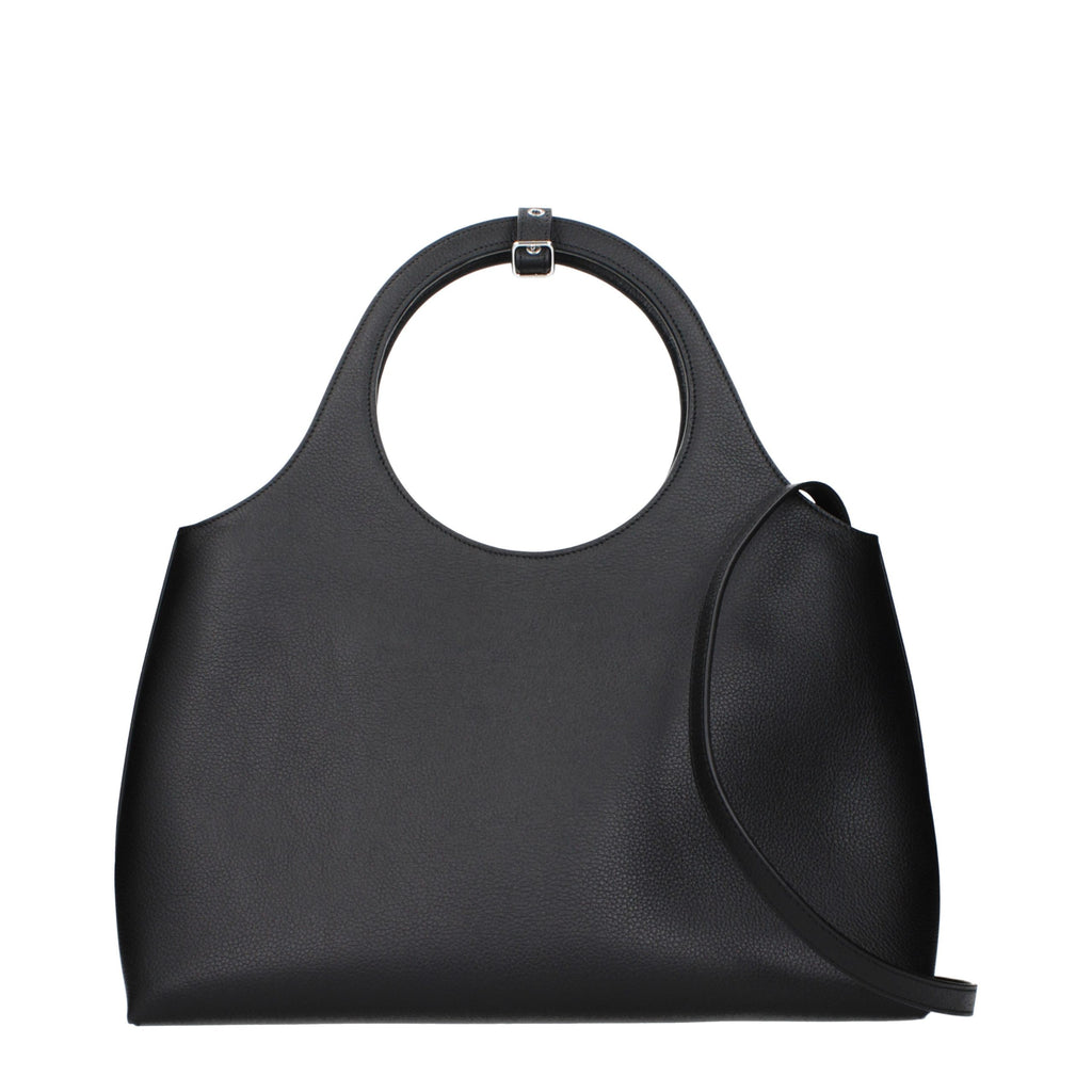 Courrèges Black Leather Handbag