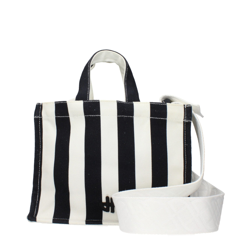 Patou Black Fabric Handbag