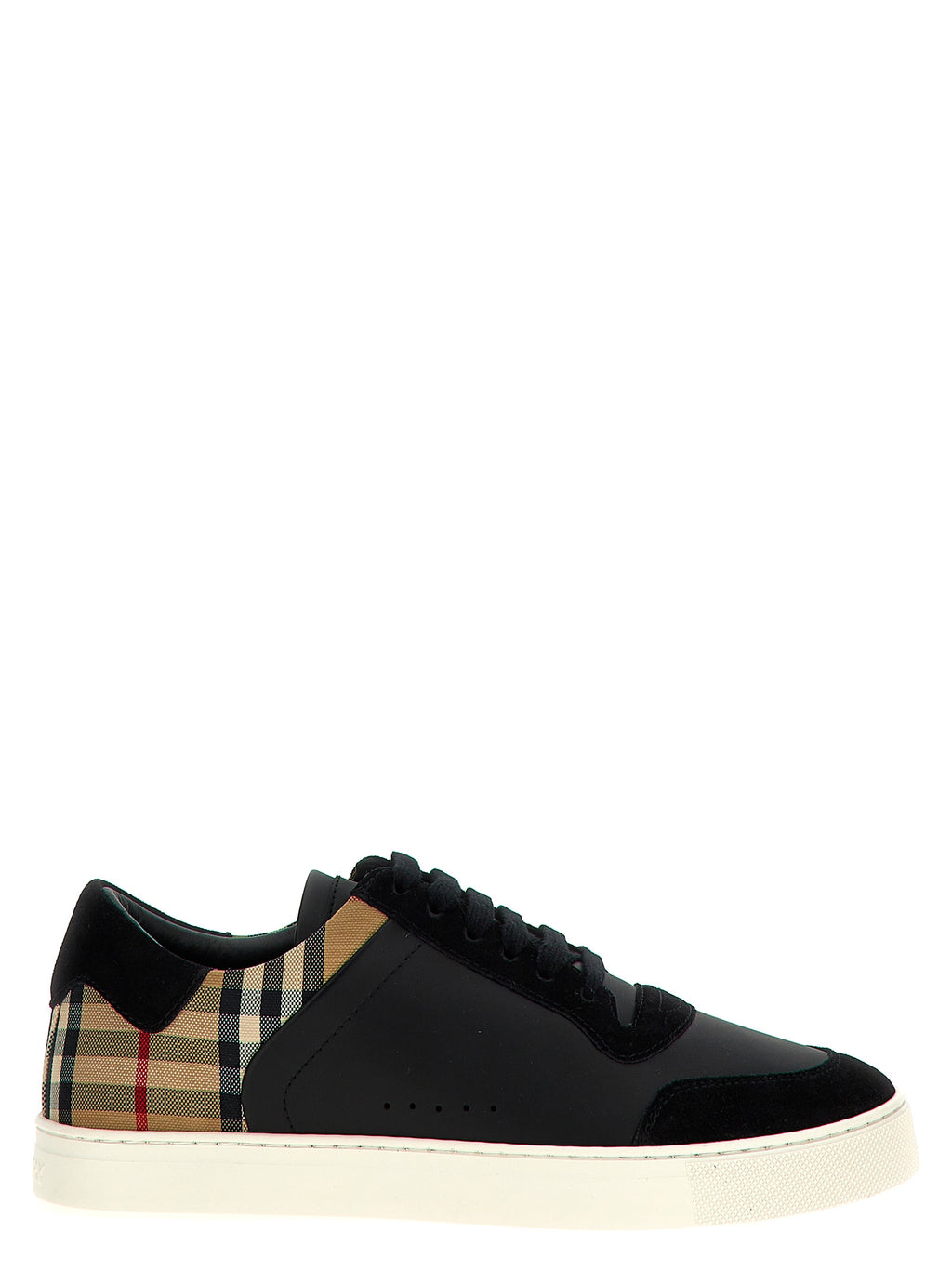 Burberry Black Calfskin Low Top Sneakers