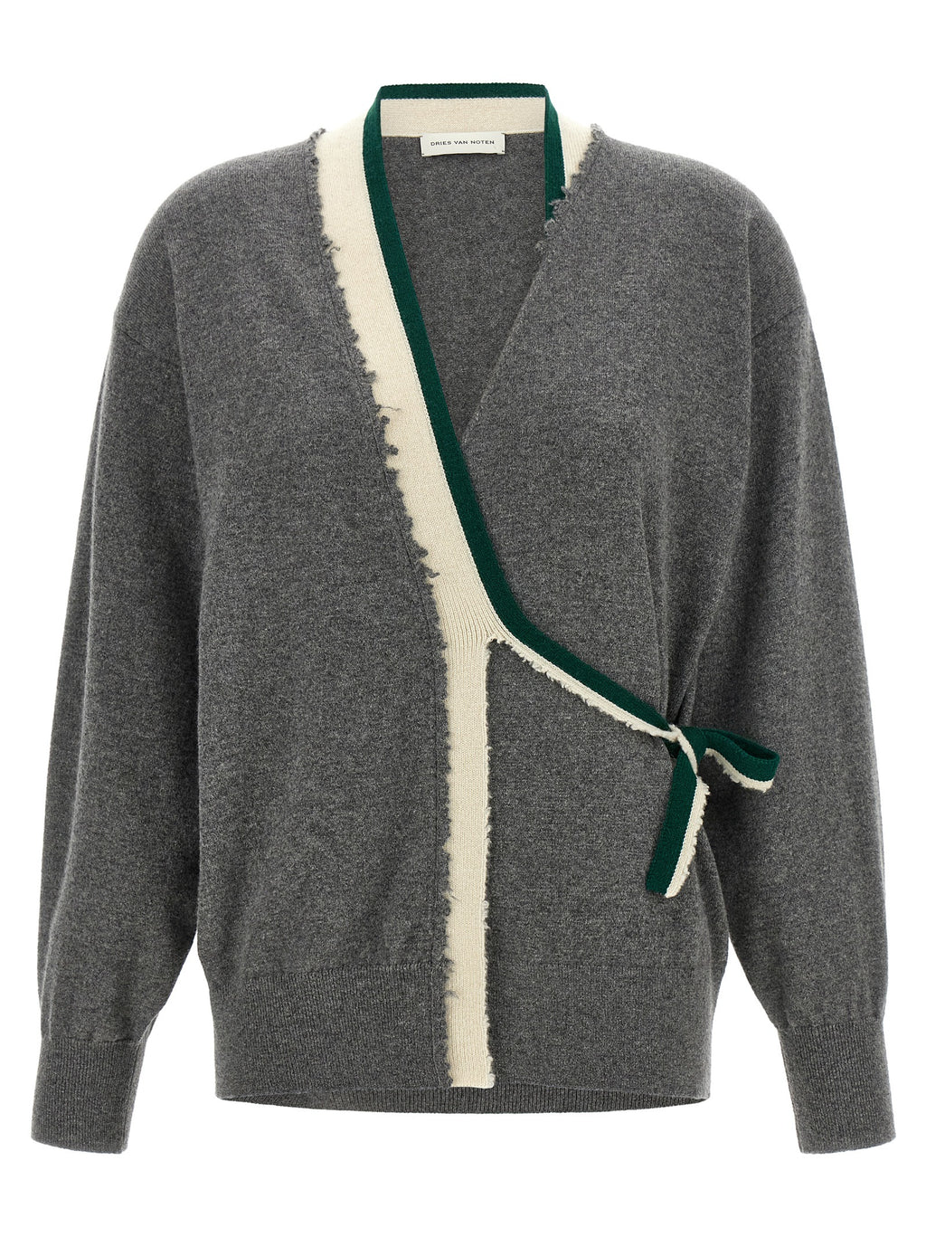 Dries Van Noten Gray Cashmere Cardigan